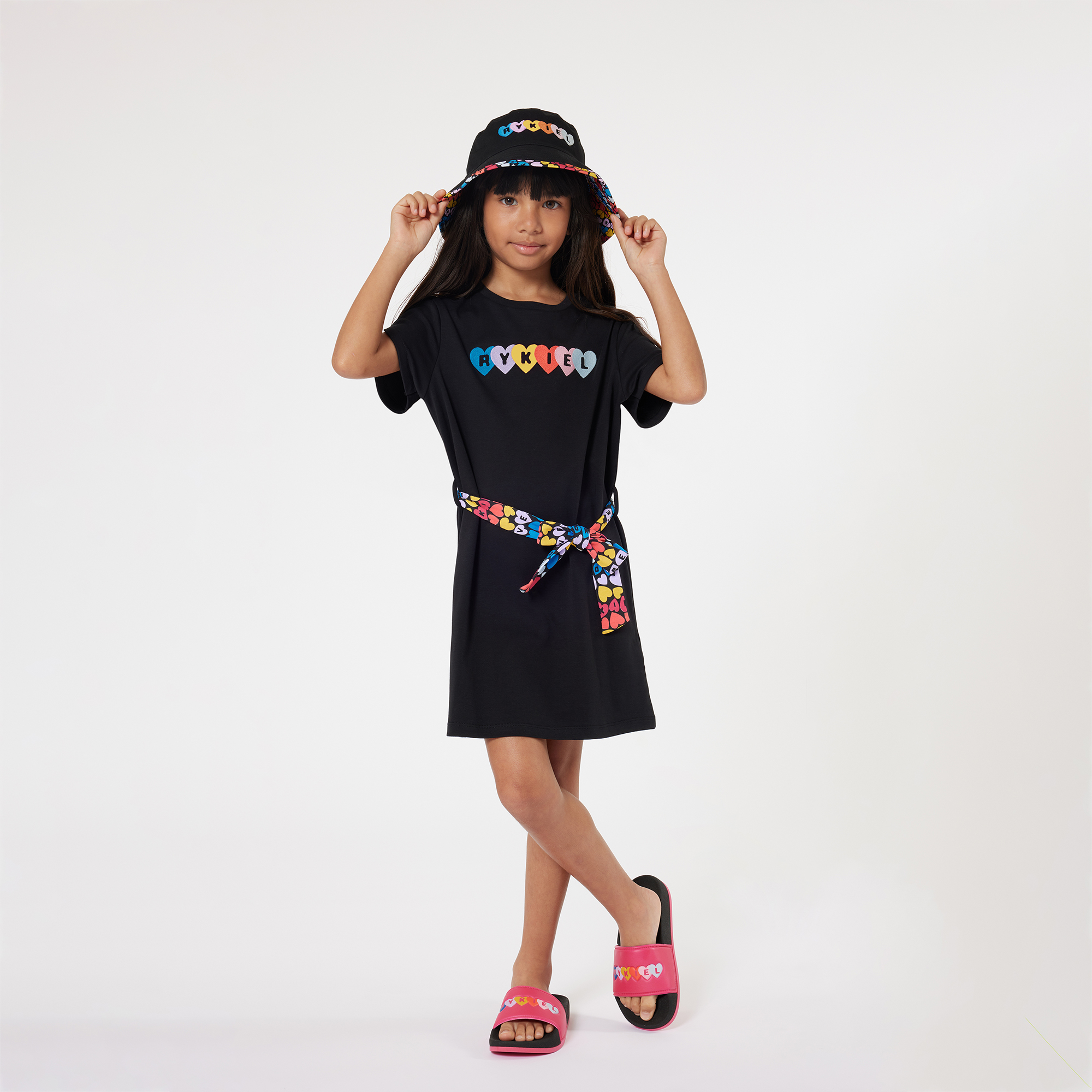 Belted cotton dress SONIA RYKIEL for GIRL