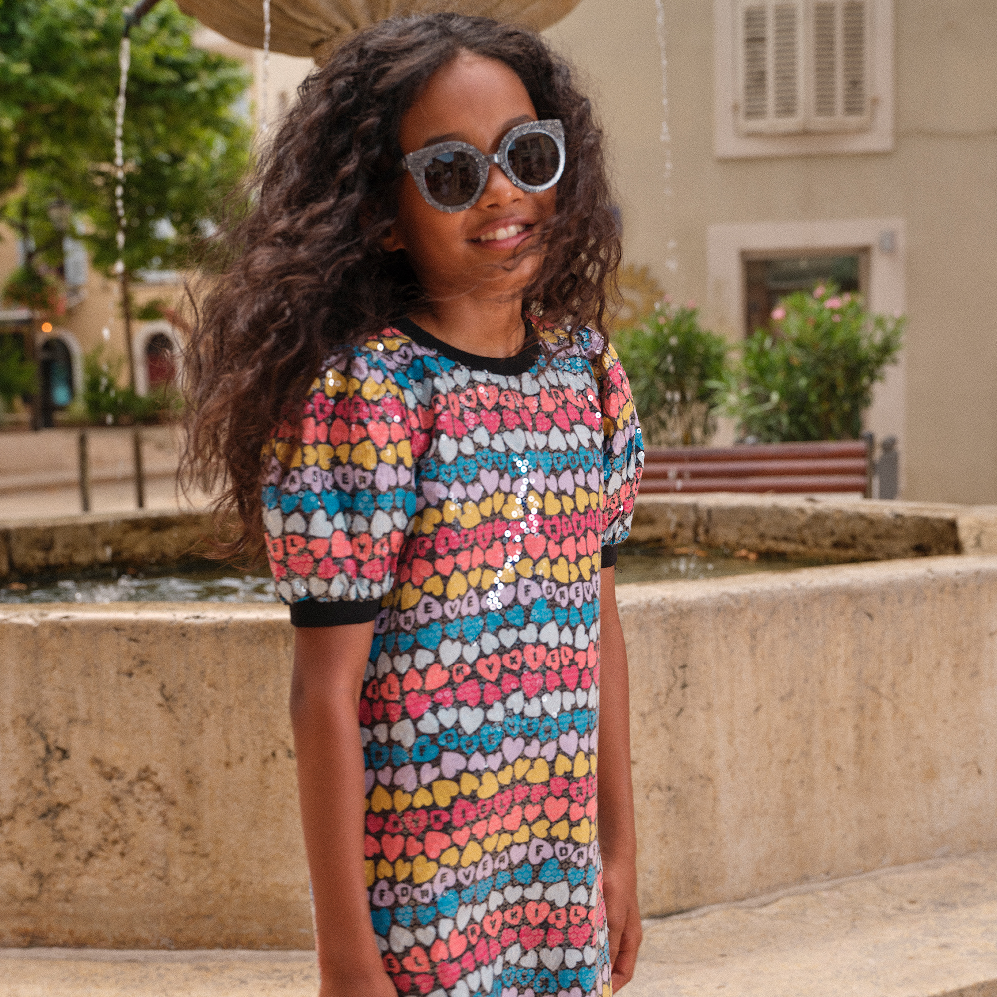 Multicoloured sequin dress SONIA RYKIEL for GIRL