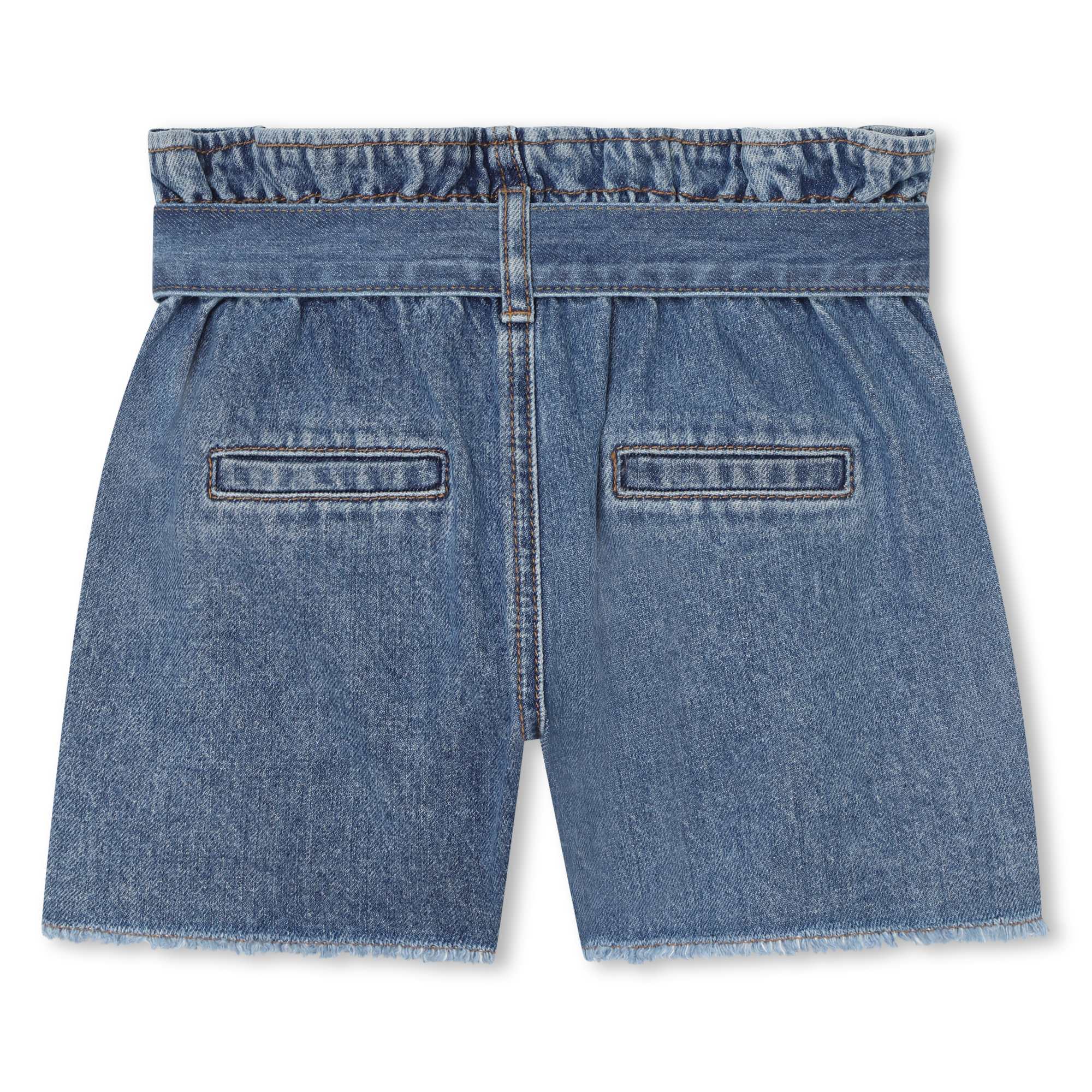 Jeans-shorts mit fransensaum SONIA RYKIEL Für MÄDCHEN
