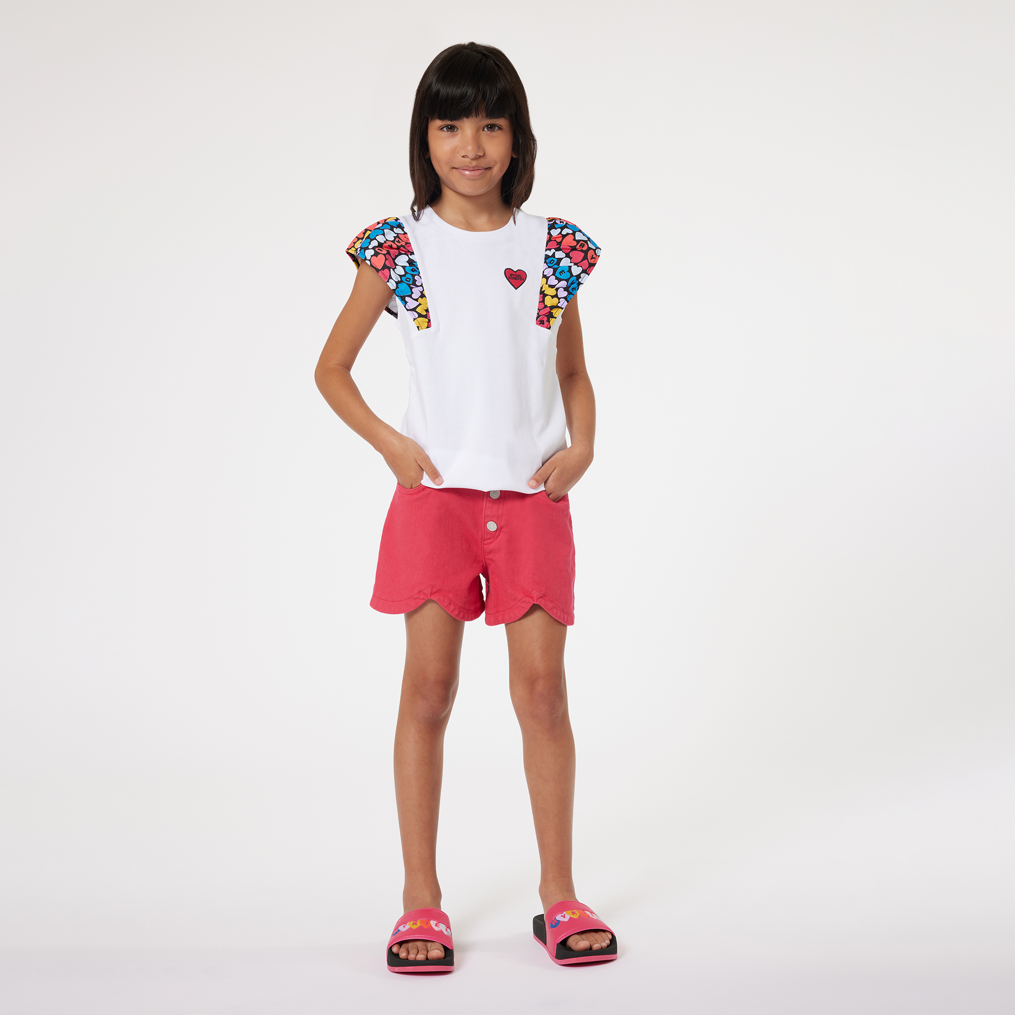 Cotton T-shirt with frills SONIA RYKIEL for GIRL