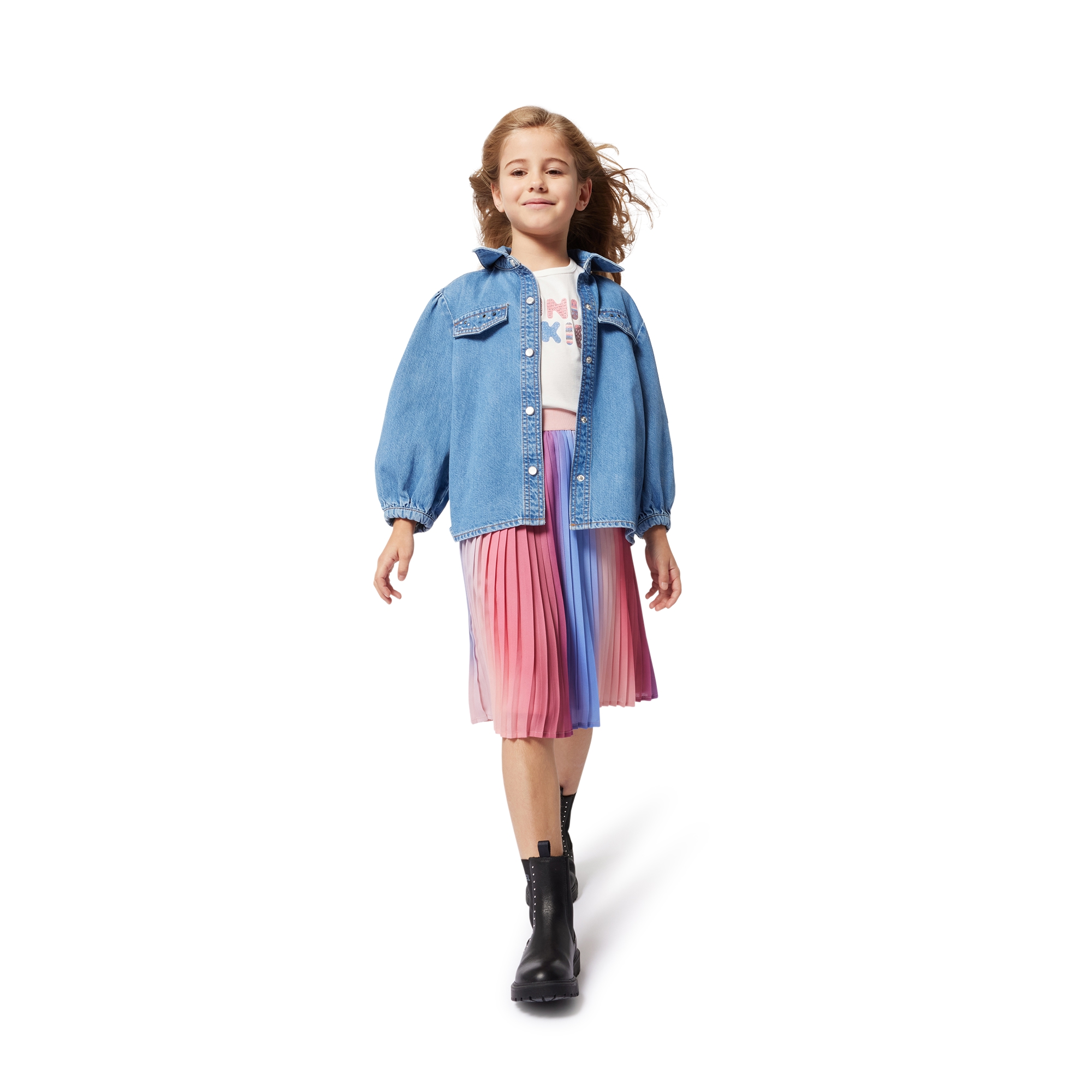 Gonna plissettata e stampata SONIA RYKIEL Per BAMBINA