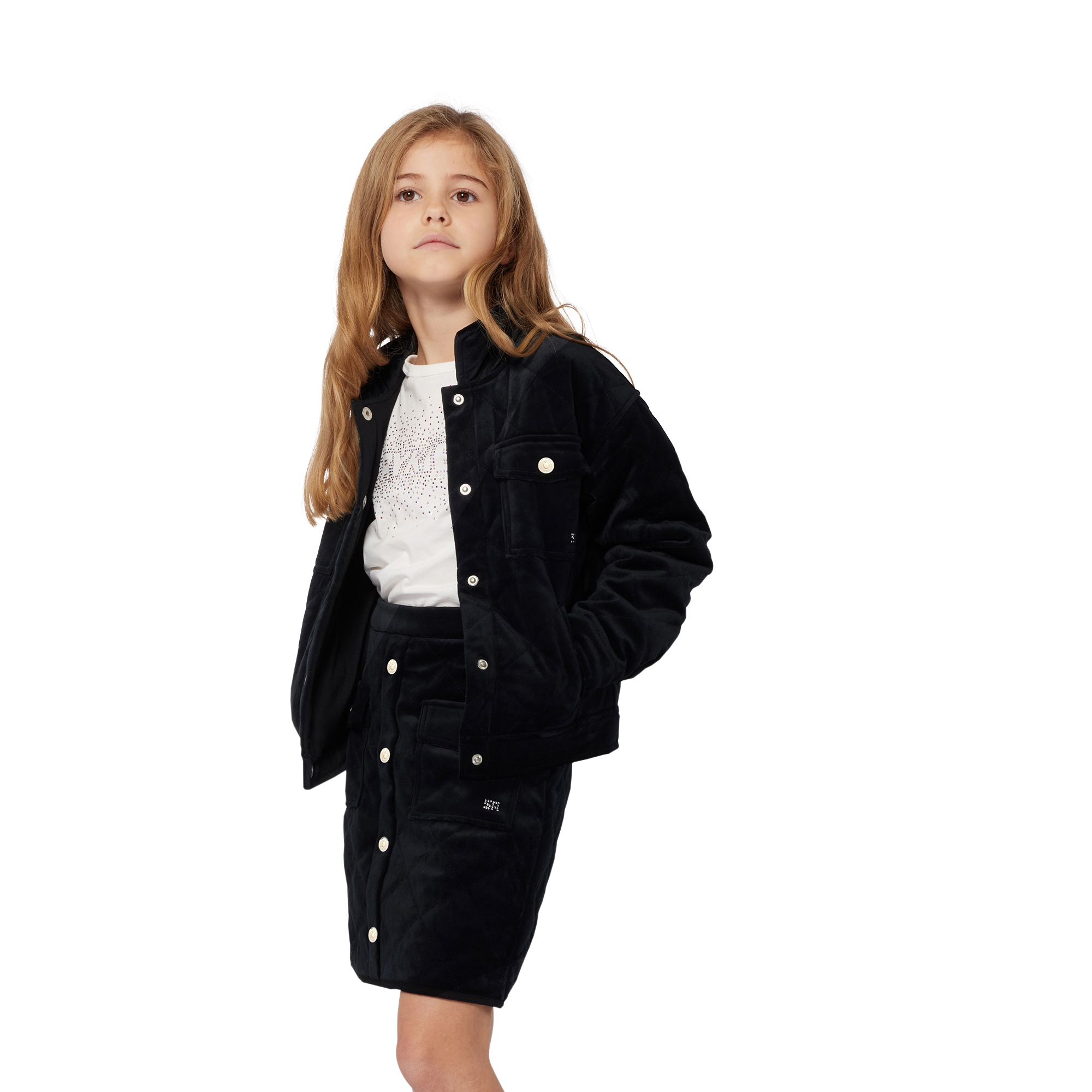 Steppjacke aus Samt SONIA RYKIEL Für MÄDCHEN