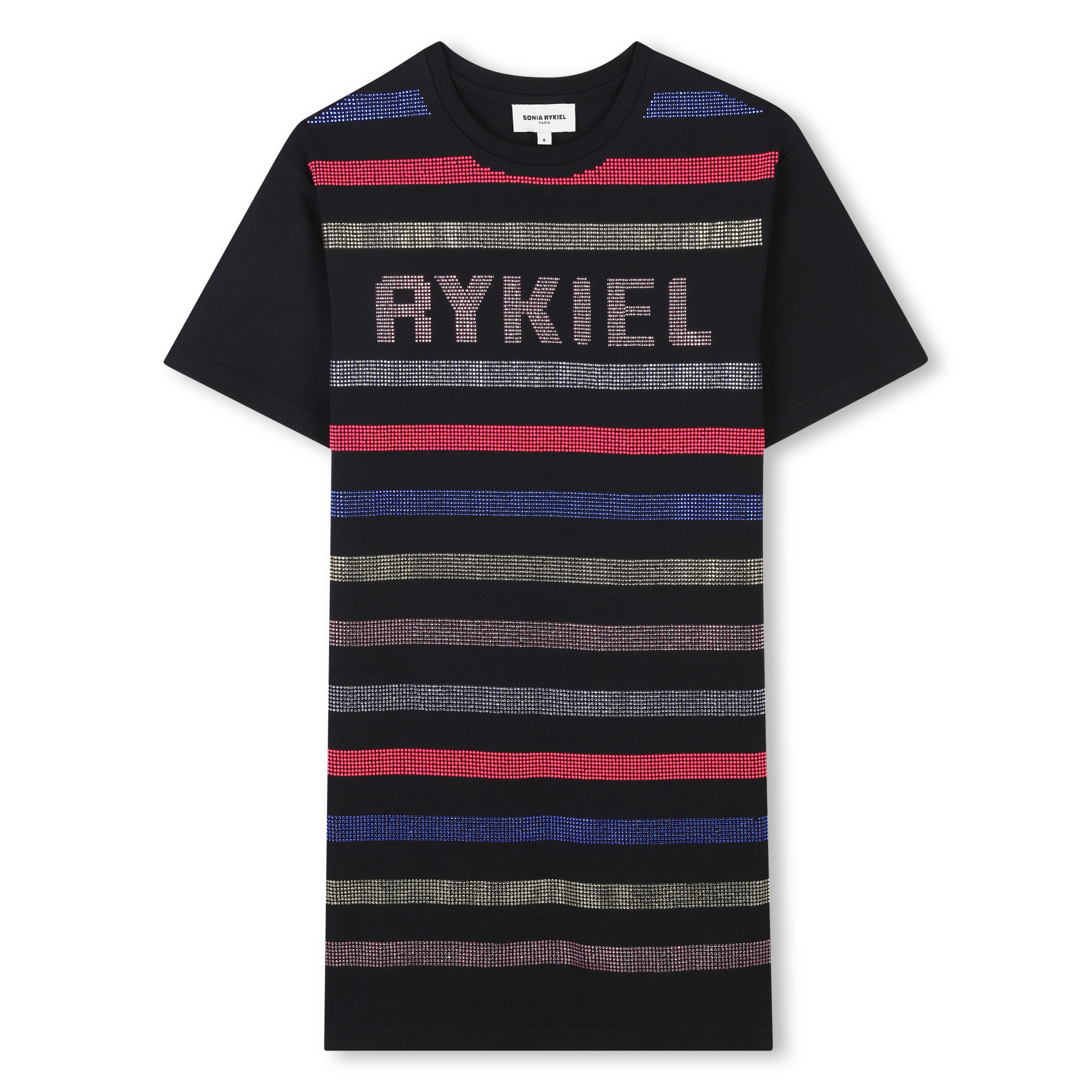 Cotton dress with diamantés SONIA RYKIEL for GIRL