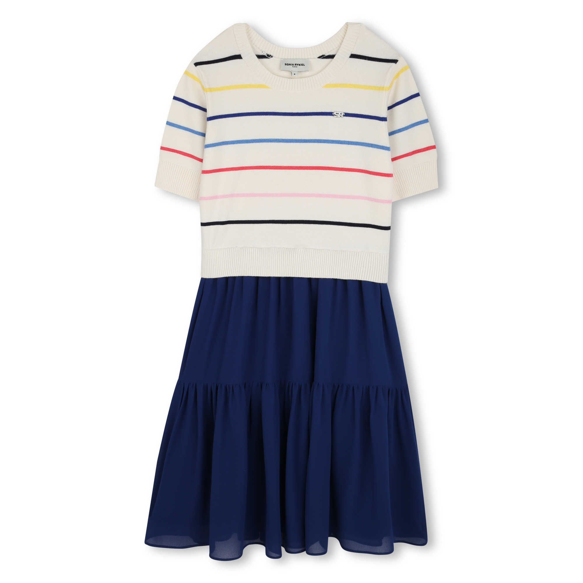 Two-in-one logo dress SONIA RYKIEL for GIRL