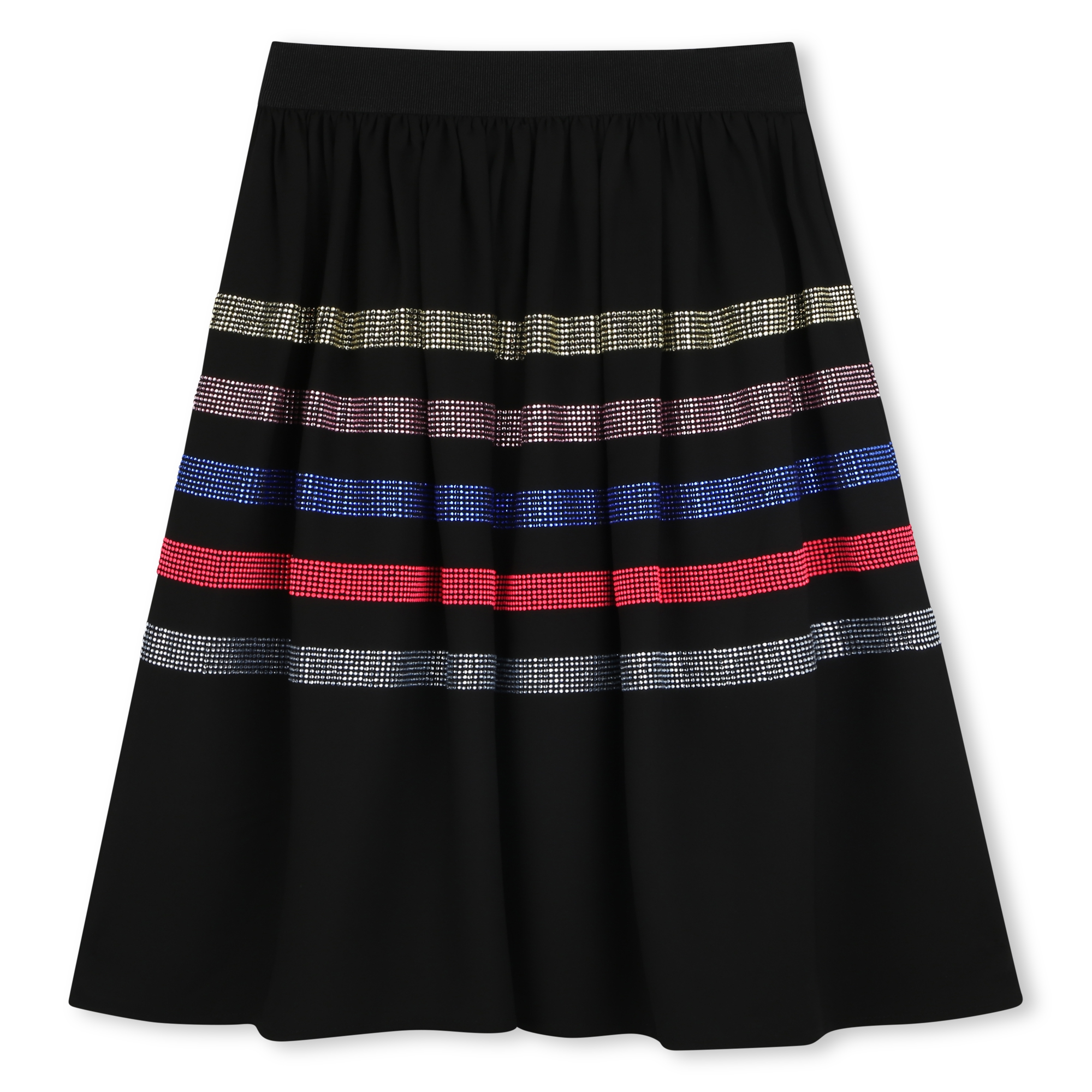 Crepe skirt with diamantés SONIA RYKIEL for GIRL