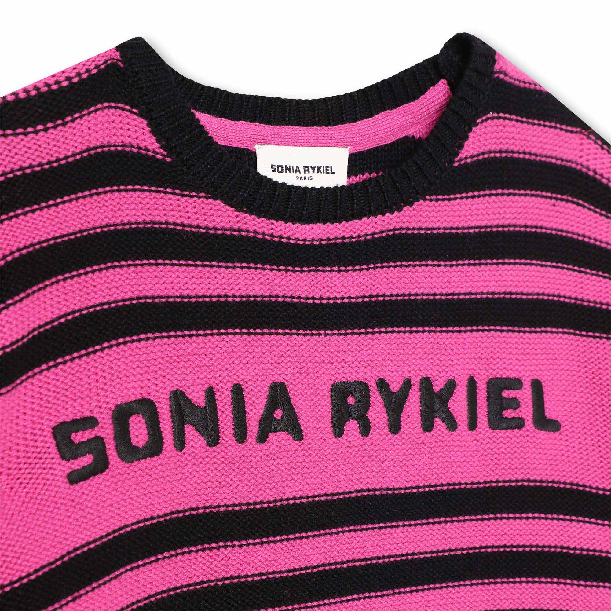 Striped two-tone dress SONIA RYKIEL for GIRL