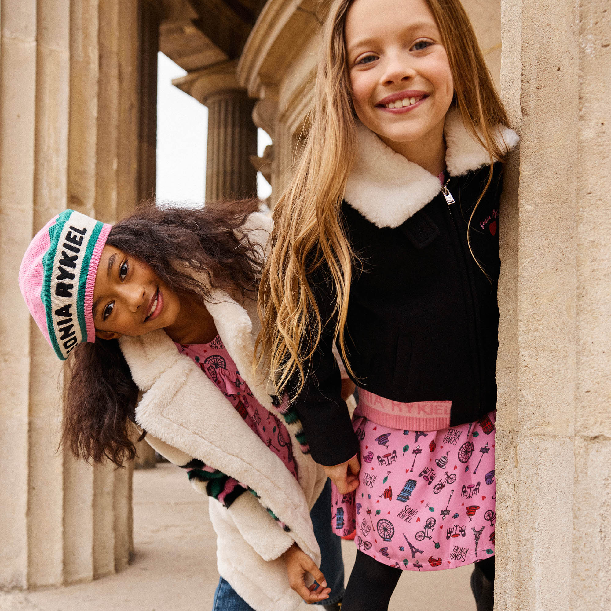 Frilled printed dress SONIA RYKIEL for GIRL