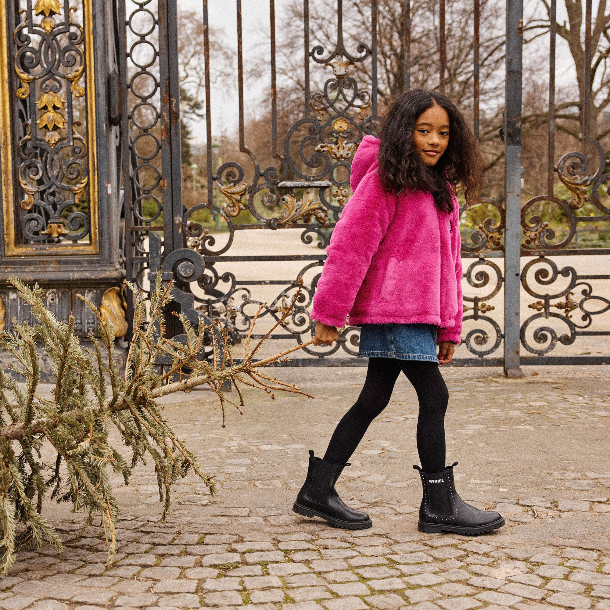 Jupe-short en denim SONIA RYKIEL pour FILLE