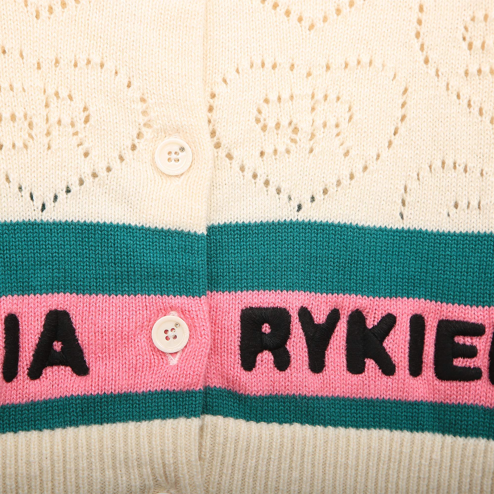 Open-stitch motif cardigan SONIA RYKIEL for GIRL