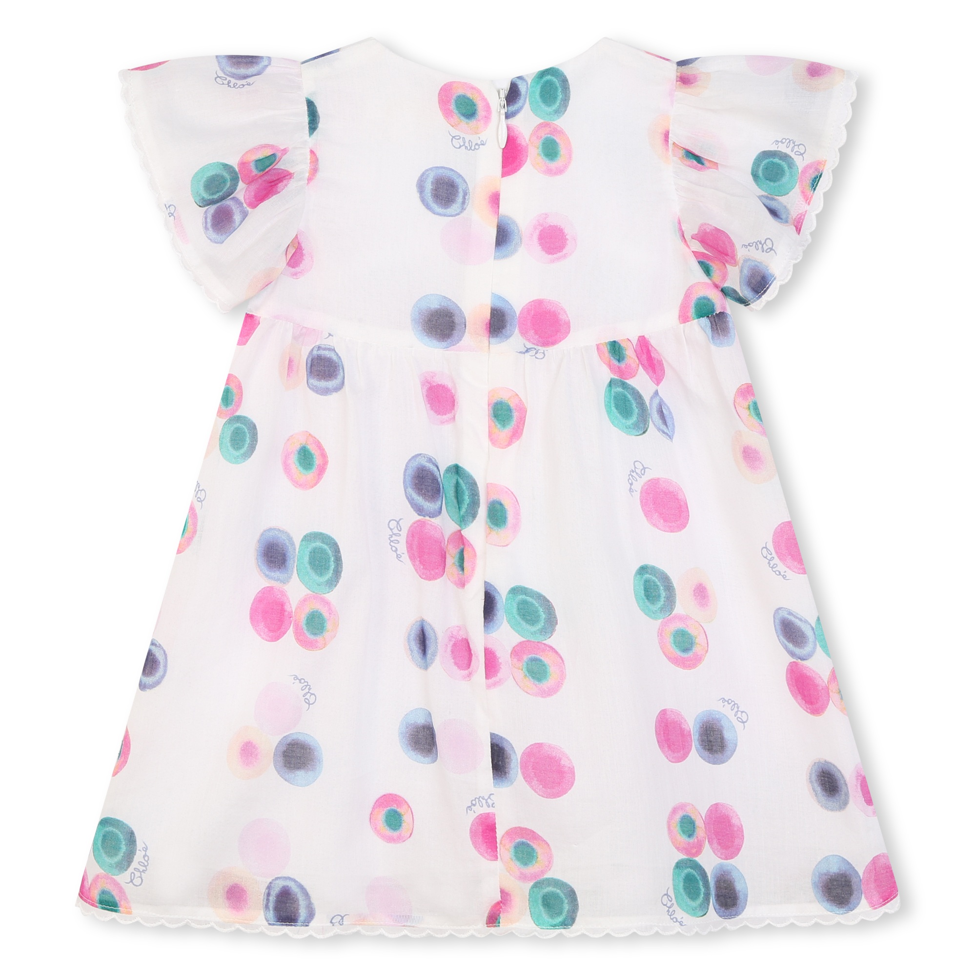 Printed dress with frills CHLOE for GIRL