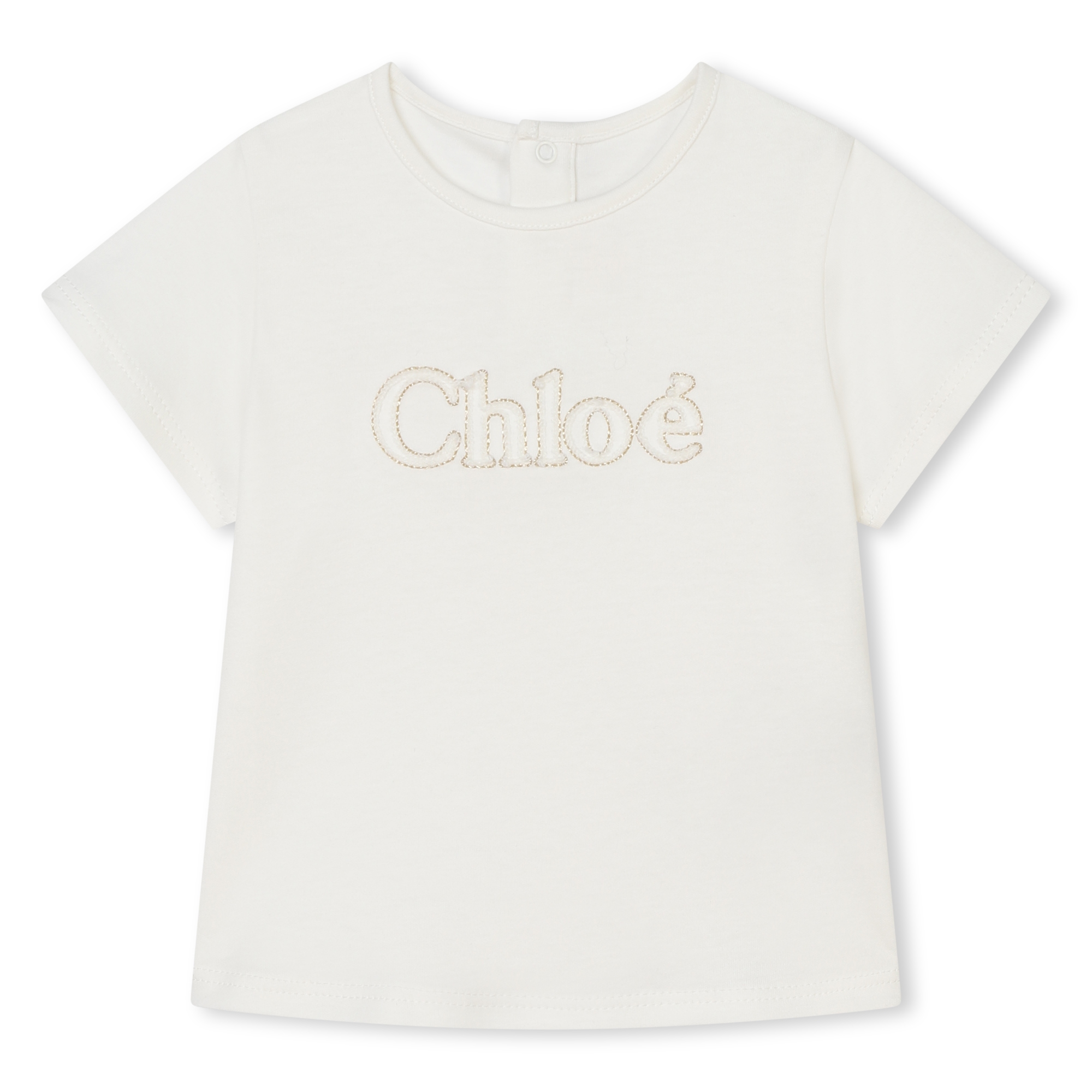 Kurzarm-T-Shirt mit Stickerei CHLOE Für MÄDCHEN