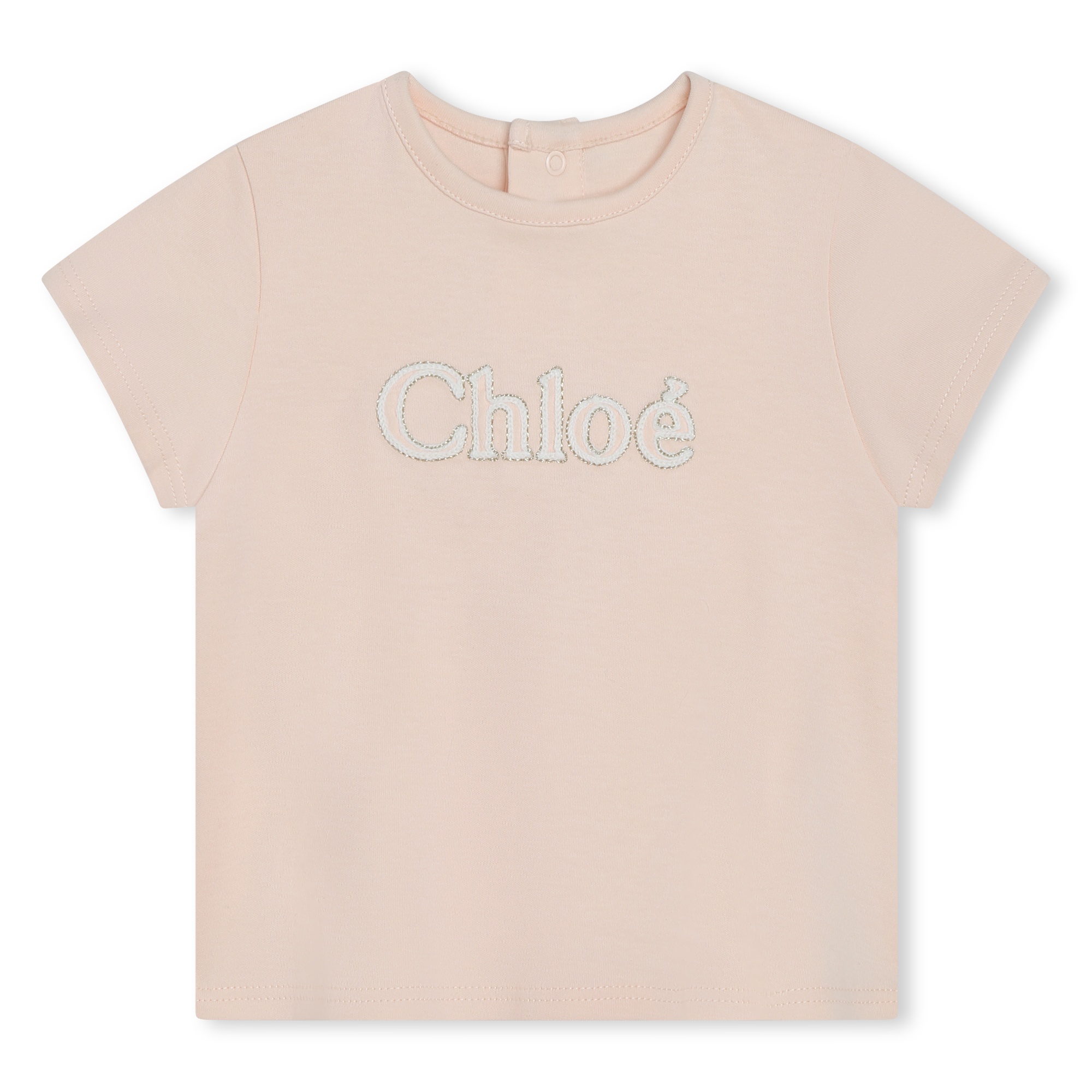 Camiseta manga corta bordada CHLOE para NIÑA