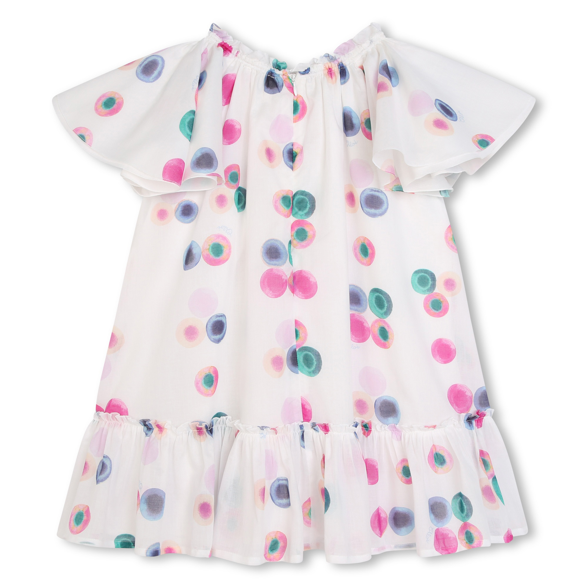 Printed butterfly-sleeve dress CHLOE for GIRL
