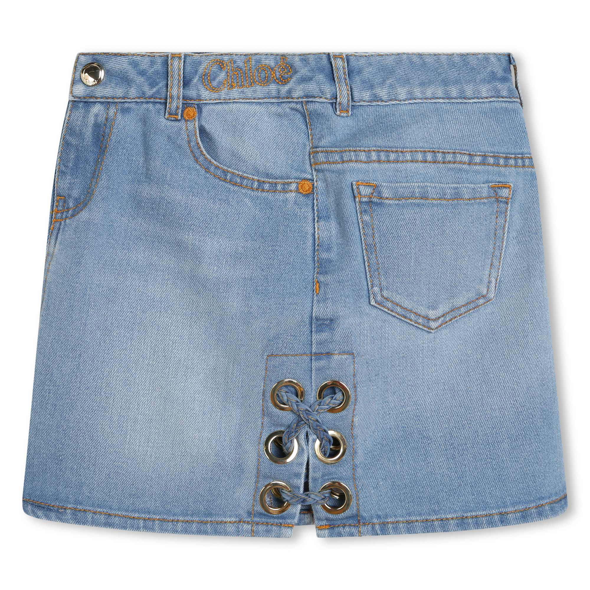 Denim 5-pocket skirt CHLOE for GIRL