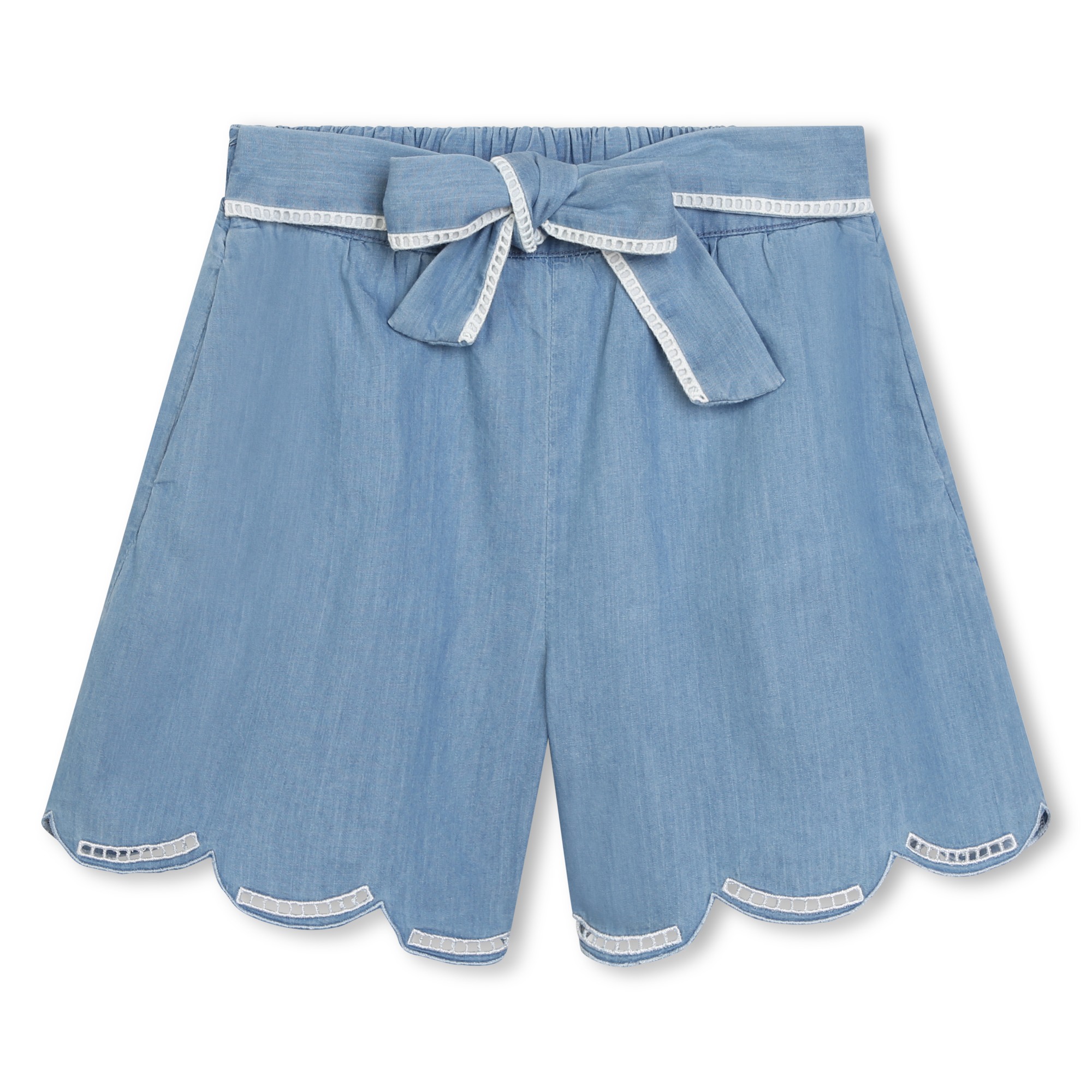 Shorts ricamati in jeans CHLOE Per BAMBINA