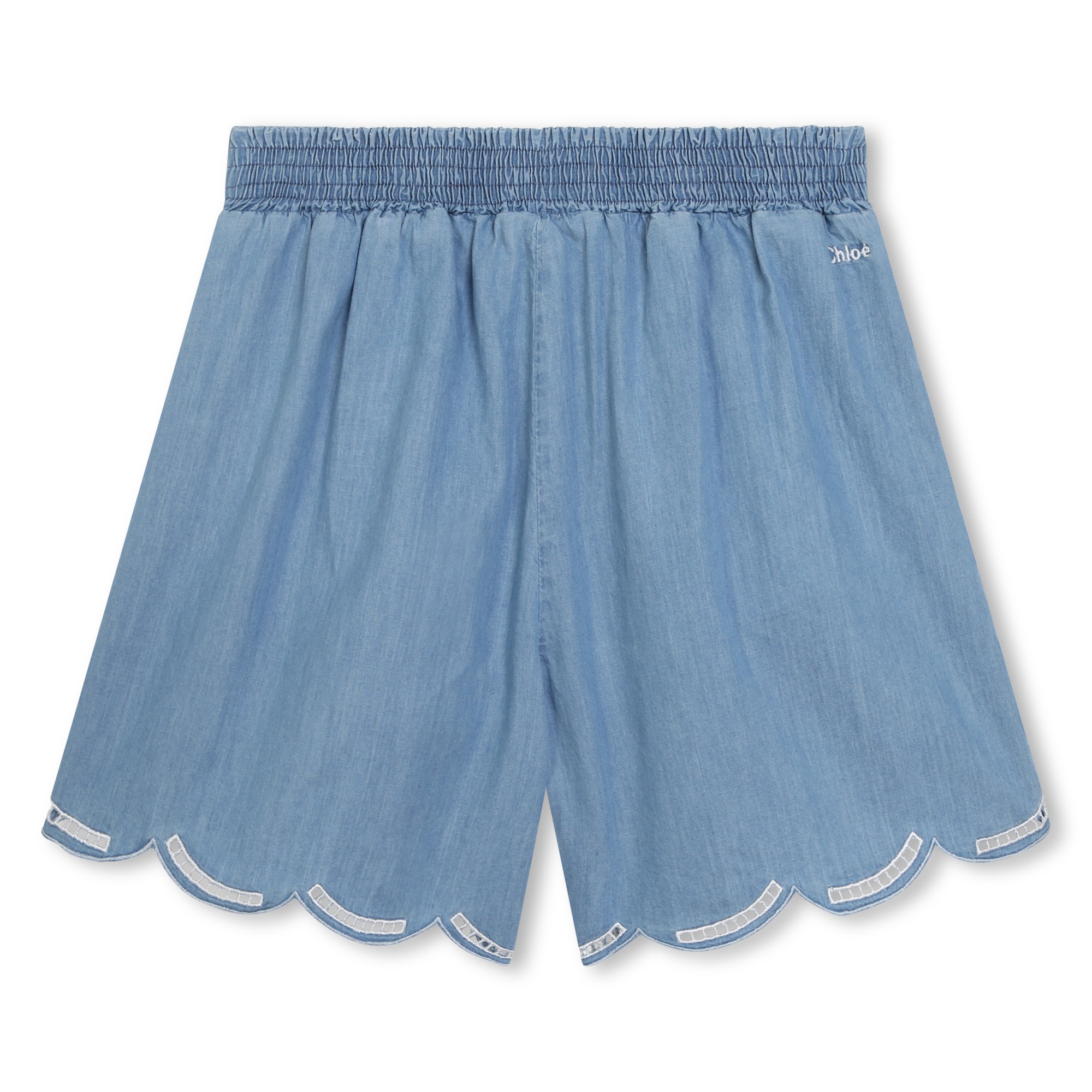Shorts ricamati in jeans CHLOE Per BAMBINA