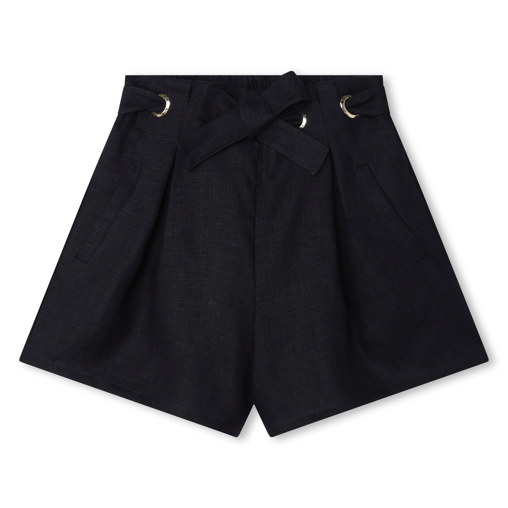 Shorts con cintura in lino CHLOE Per BAMBINA