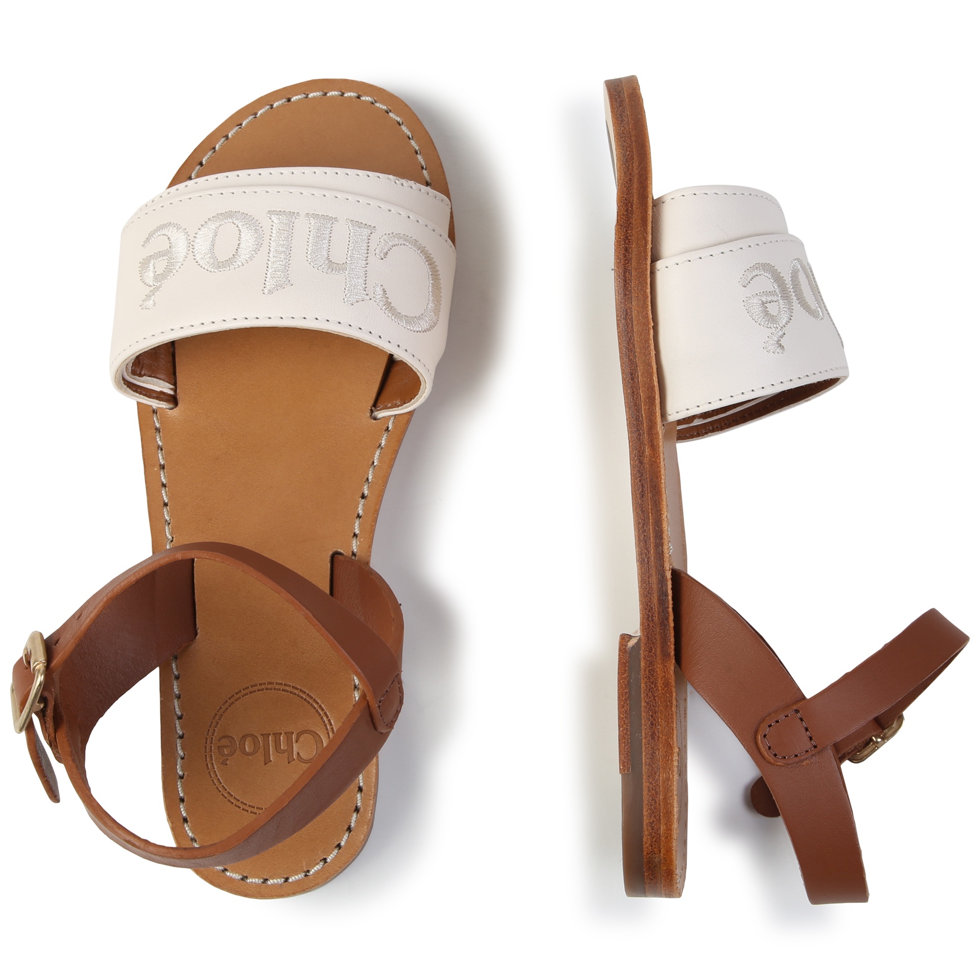 Leather sandals CHLOE for GIRL
