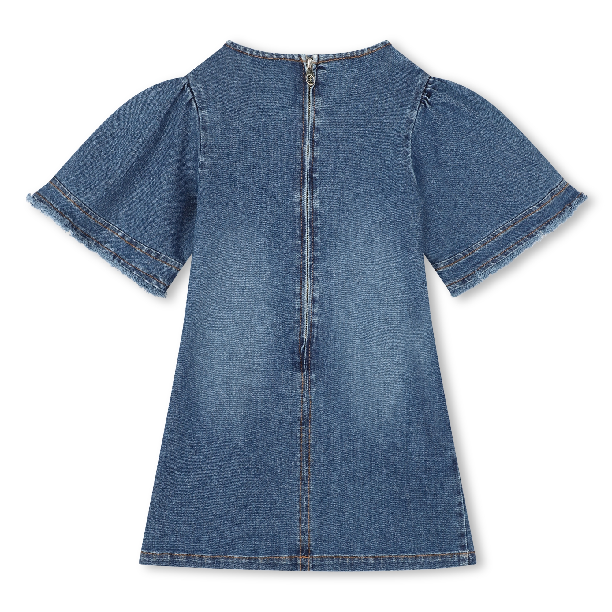 Robe à manches courtes en jean CHLOE pour FILLE