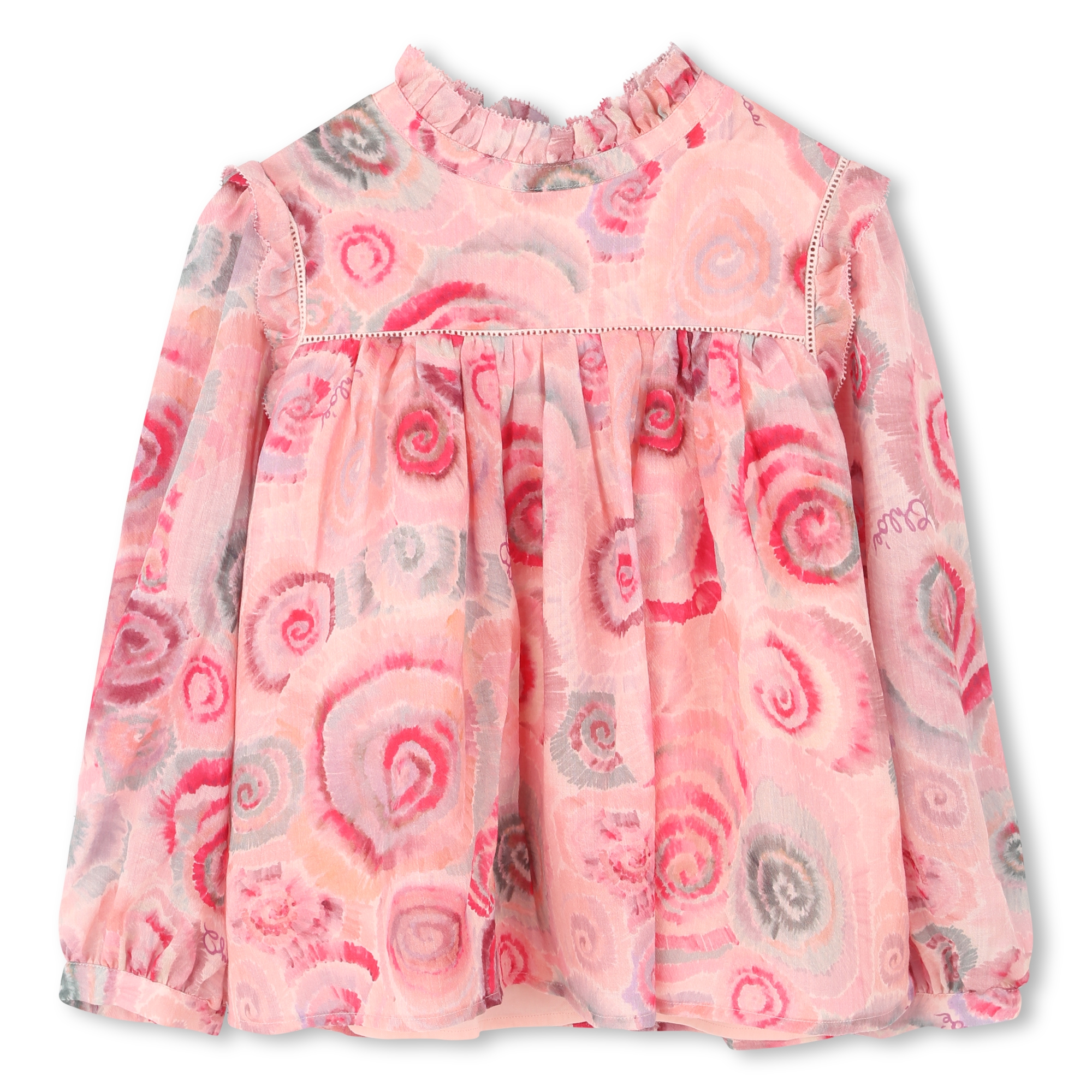 Blusa arricciata con fantasia CHLOE Per BAMBINA