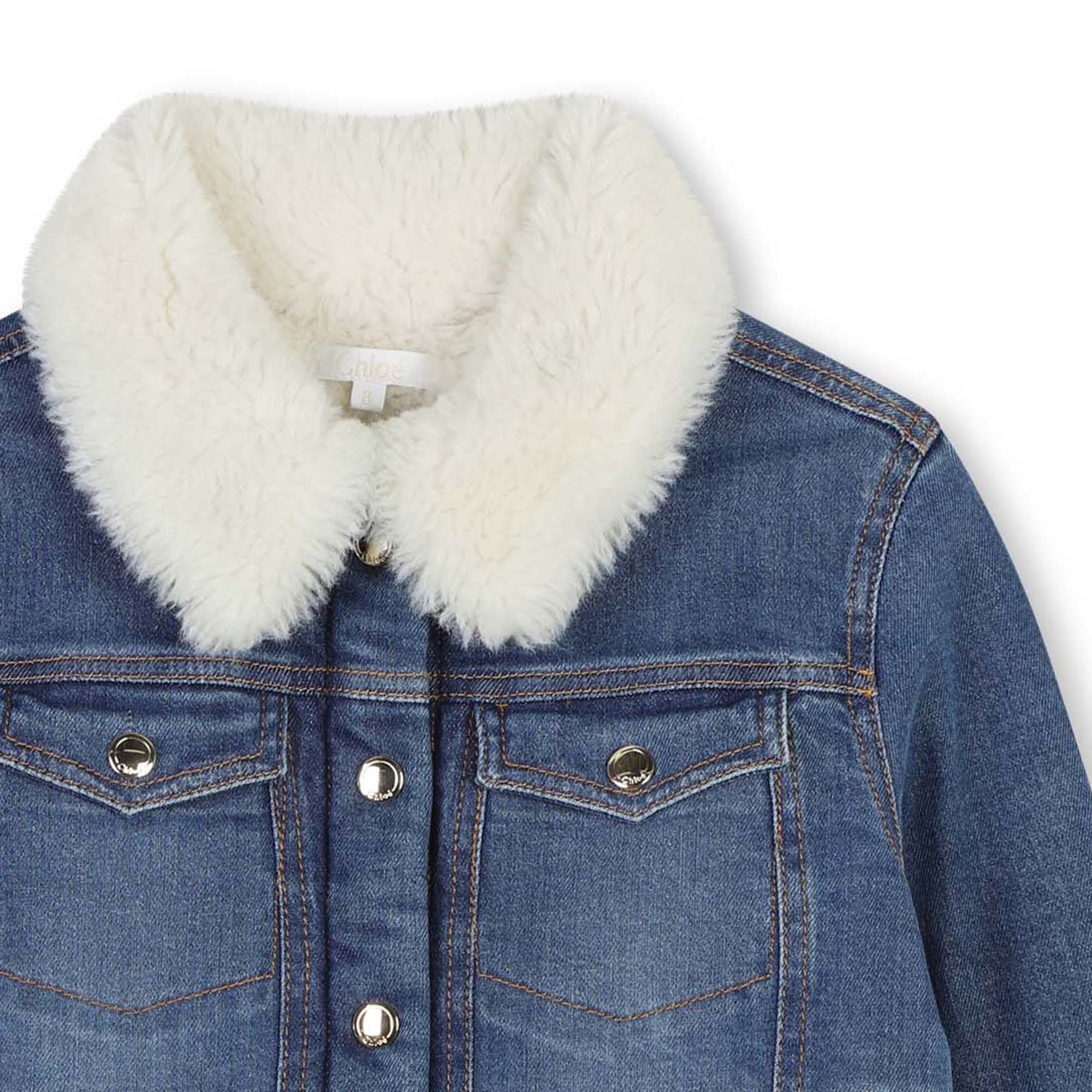 Veste en denim CHLOE pour FILLE