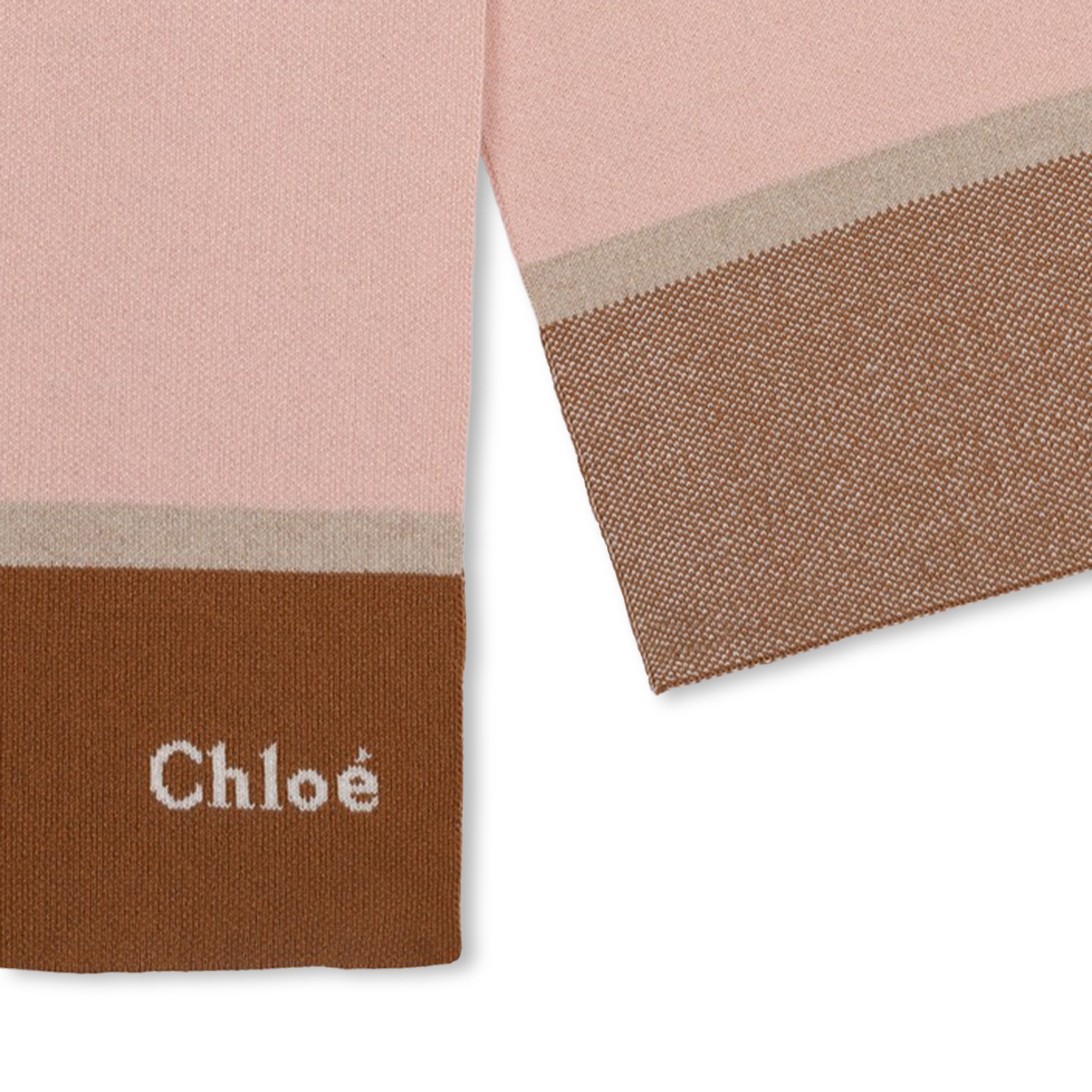 Écharpe tricolore en tricot CHLOE pour FILLE