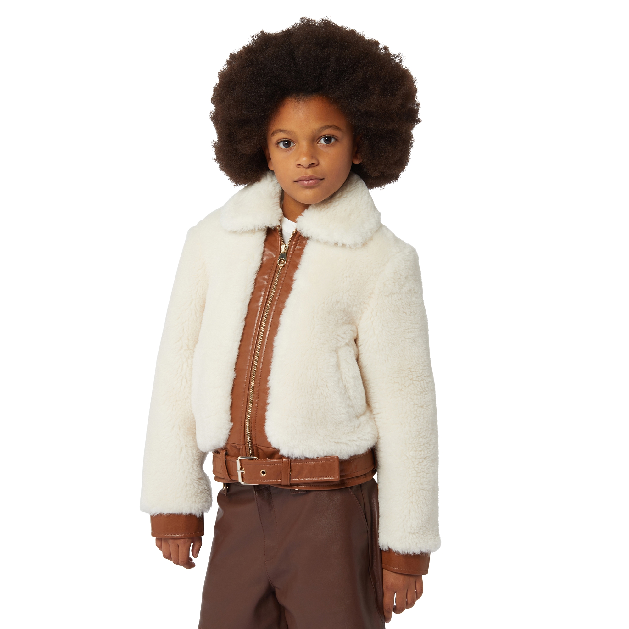 Fluffy fleece bomber jacket CHLOE for GIRL