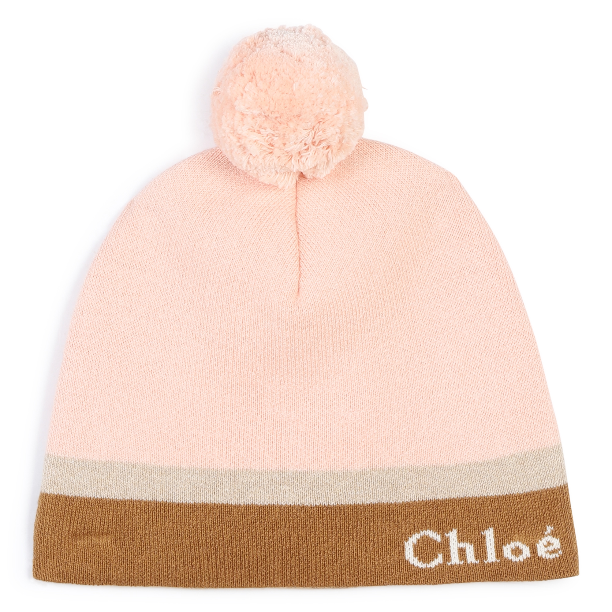 Three-colour knitted hat CHLOE for GIRL