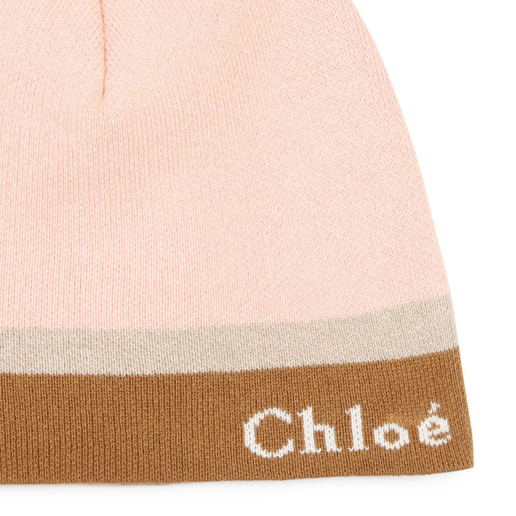 Three-colour knitted hat CHLOE for GIRL