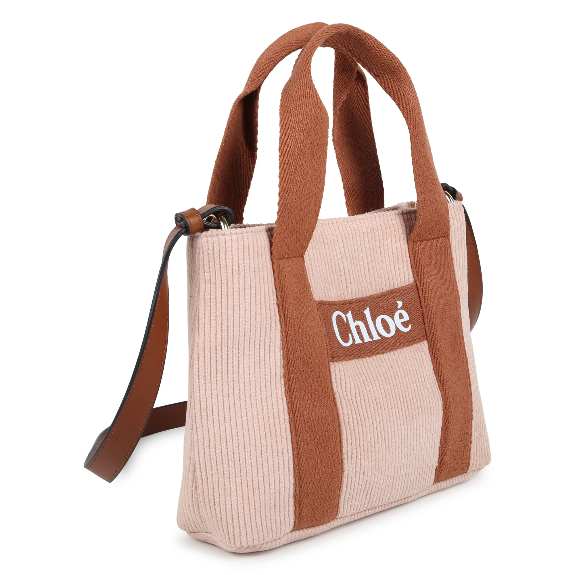 Tas met schouderriem, velours CHLOE Voor