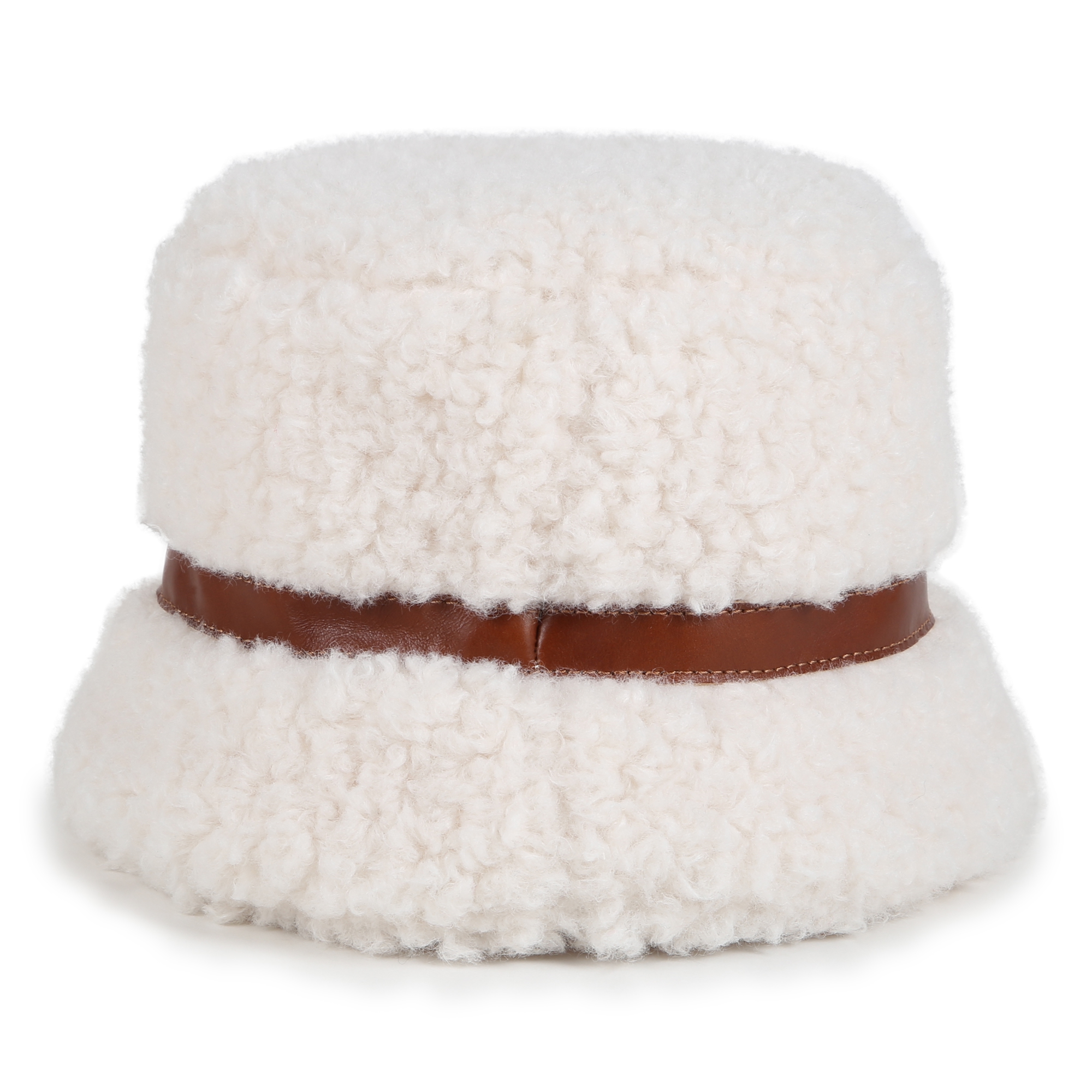 CHLOE Fluffy fleece hat girl beige Kids around