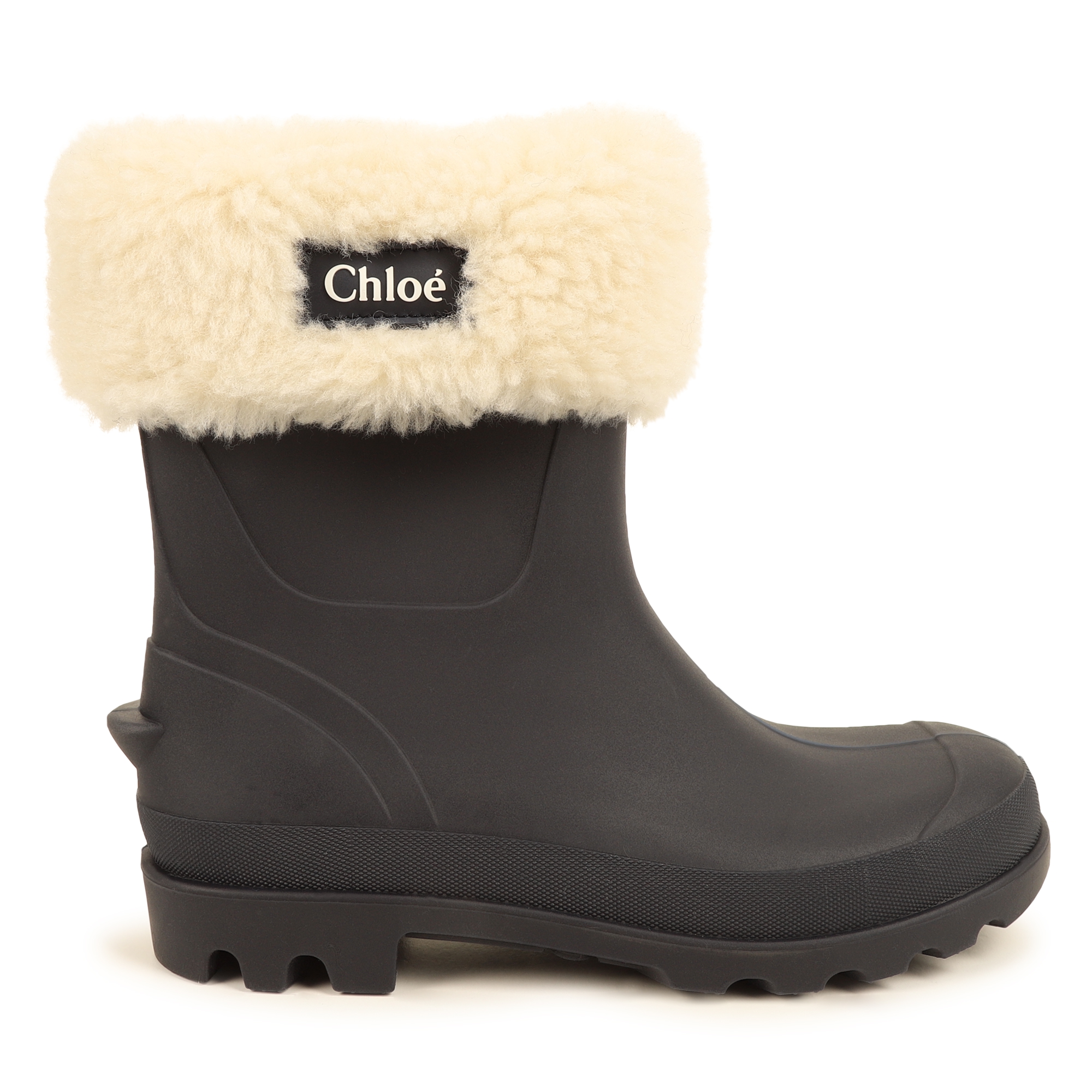 Fleece-topped rain boots CHLOE for GIRL