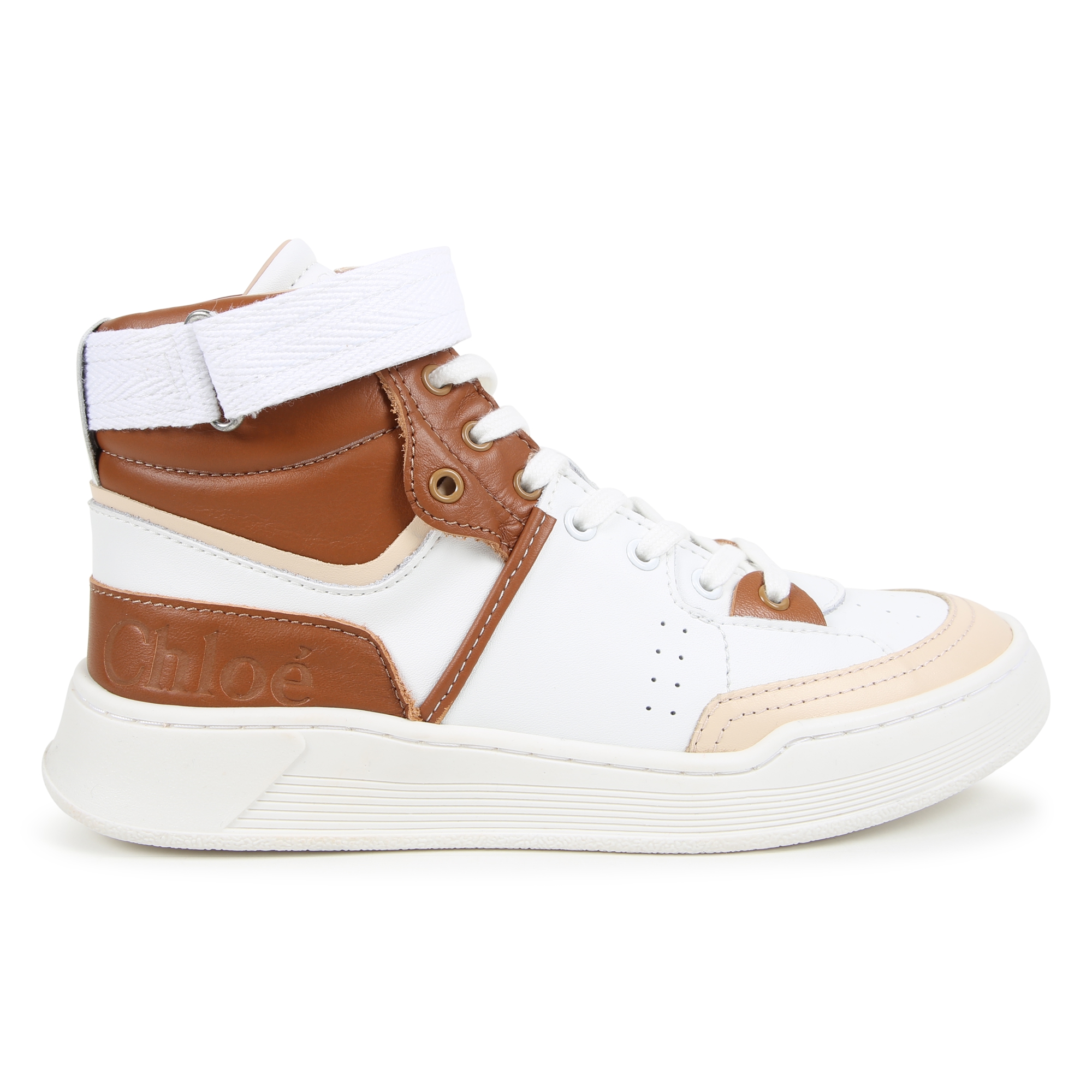 Leather lace-up trainers CHLOE for GIRL