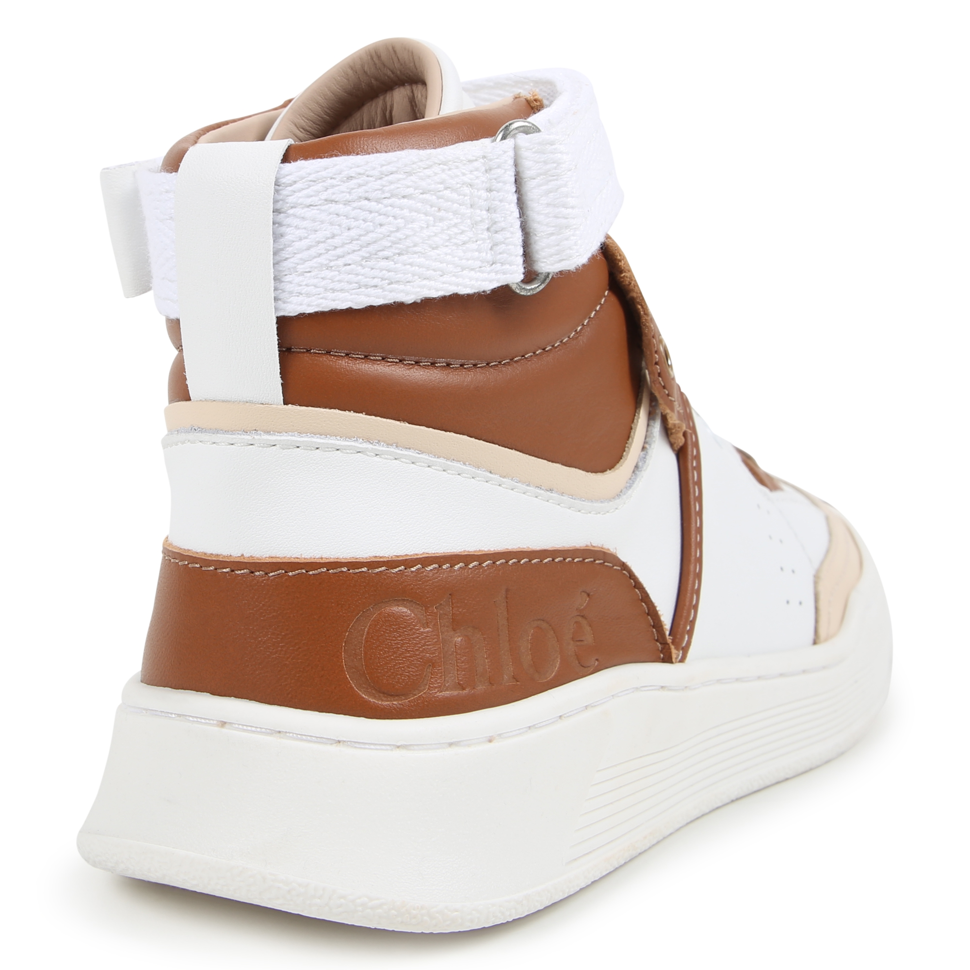 Sneakers in pelle con lacci CHLOE Per BAMBINA