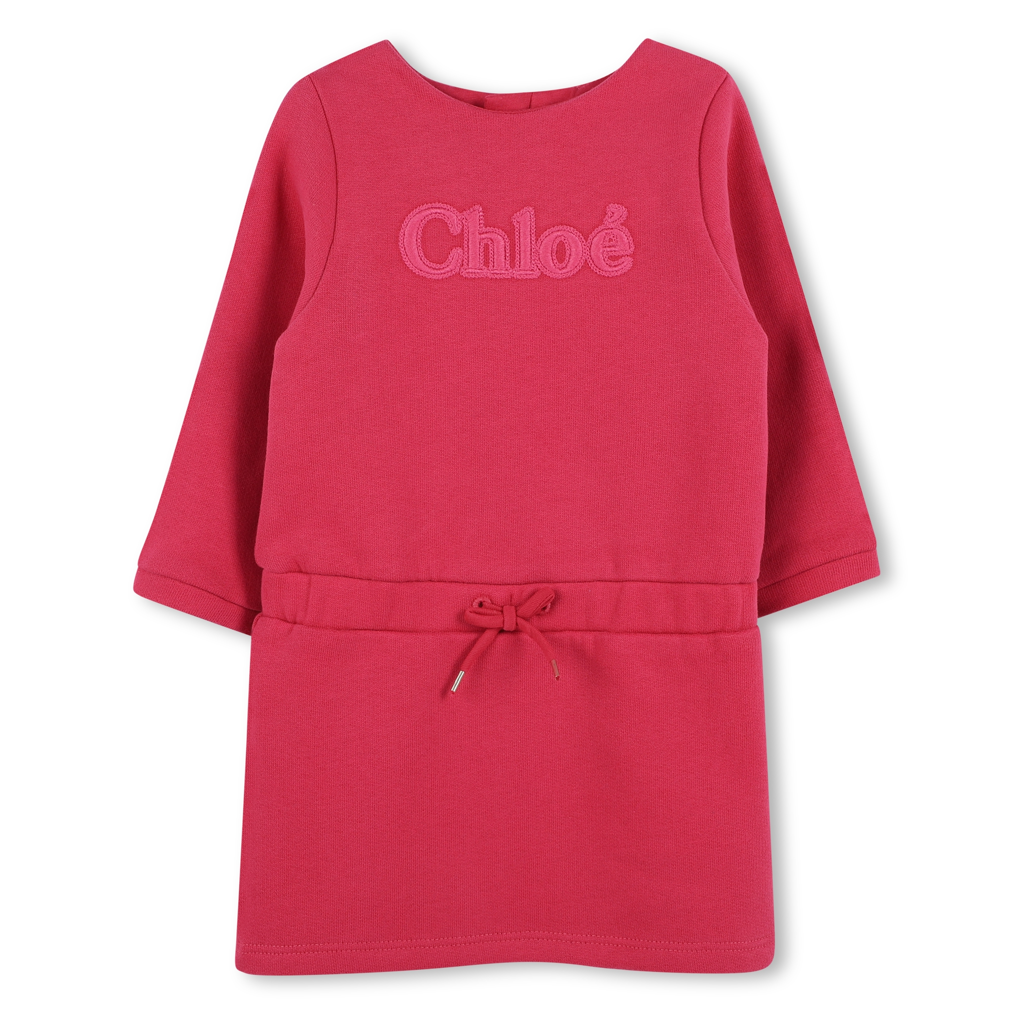 Fleece jurk met strik CHLOE Voor