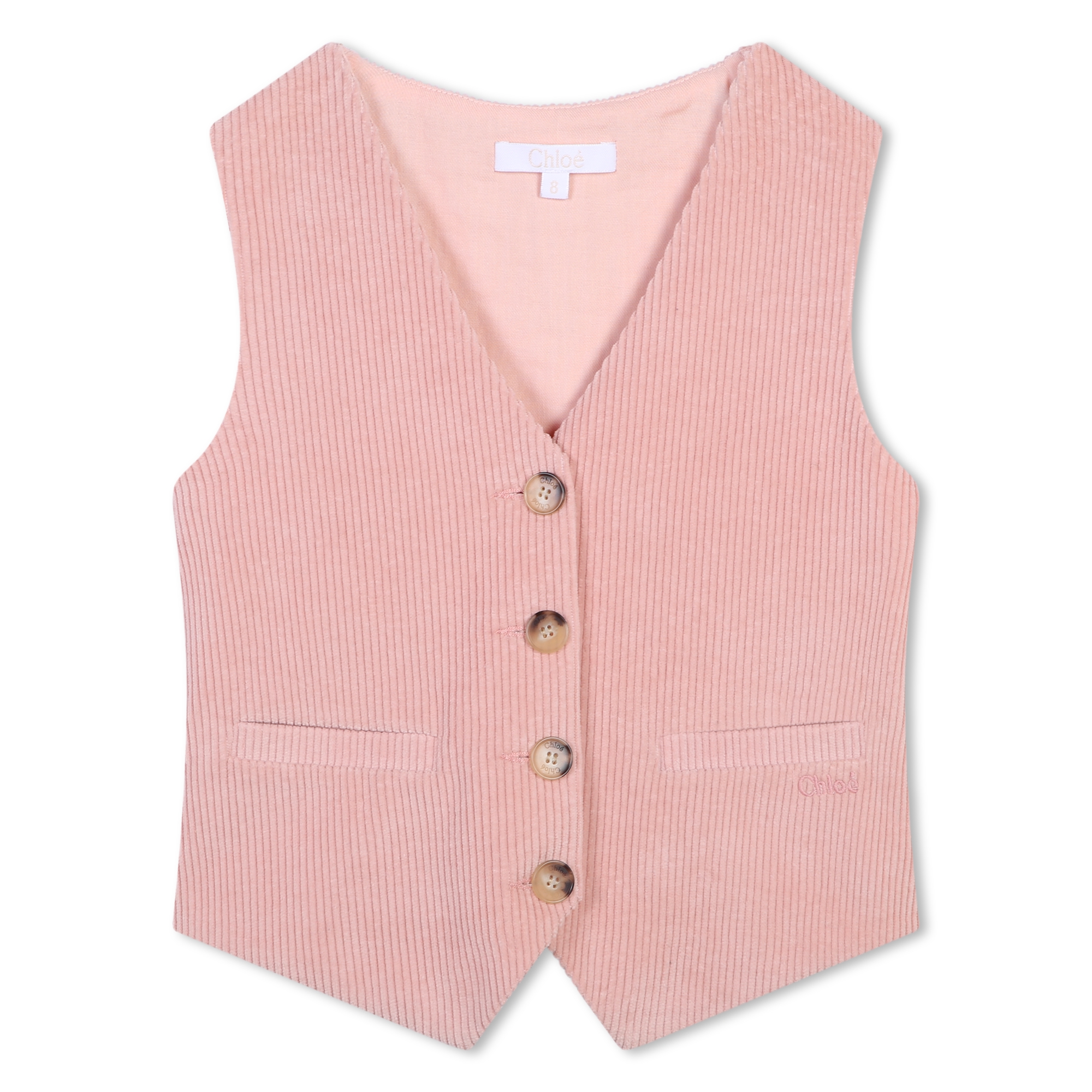 Gilet sans manche en velours CHLOE pour FILLE