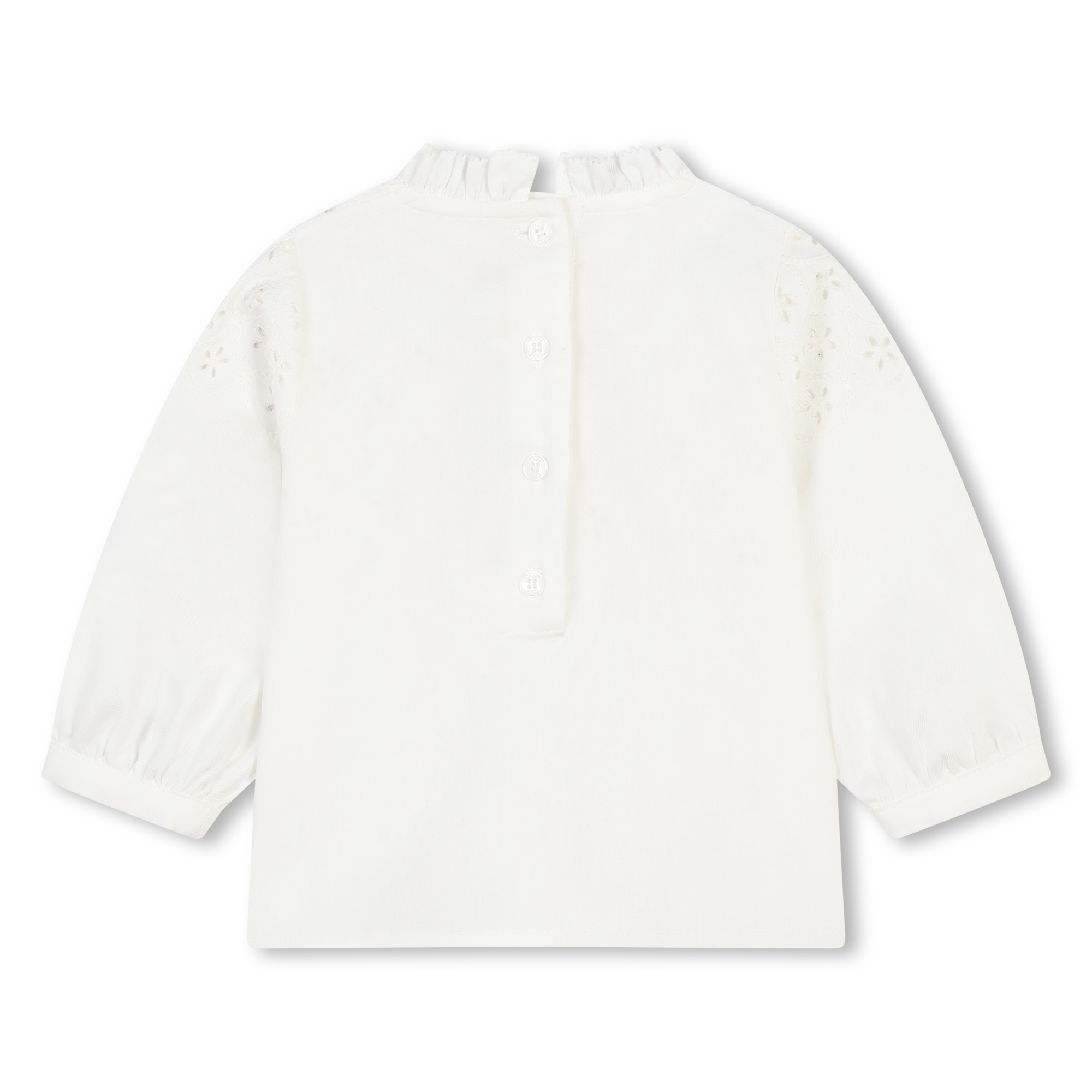 Embroidered blouse with frill CHLOE for GIRL