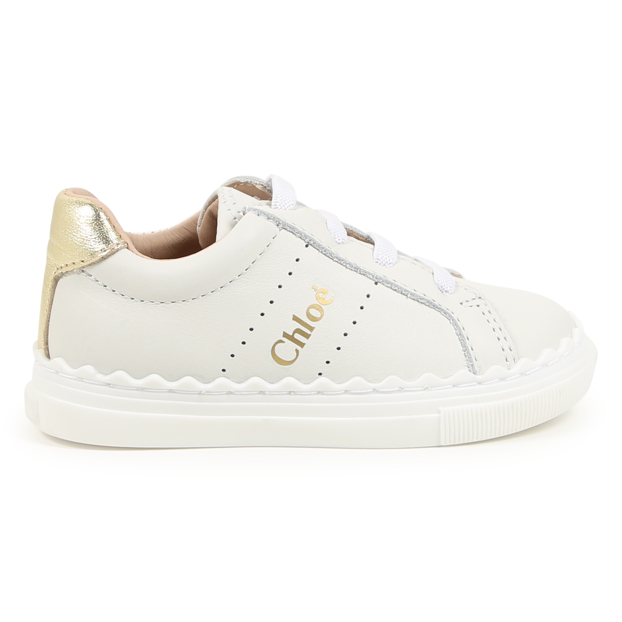 Lace-up leather trainers CHLOE for GIRL