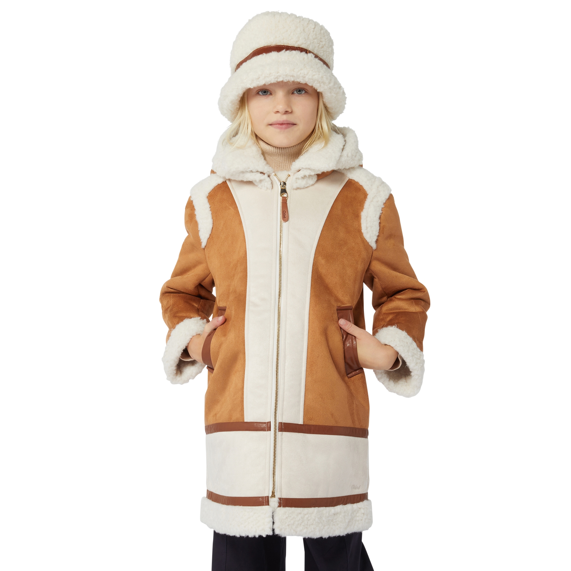 Cappotto effetto shearling CHLOE Per BAMBINA