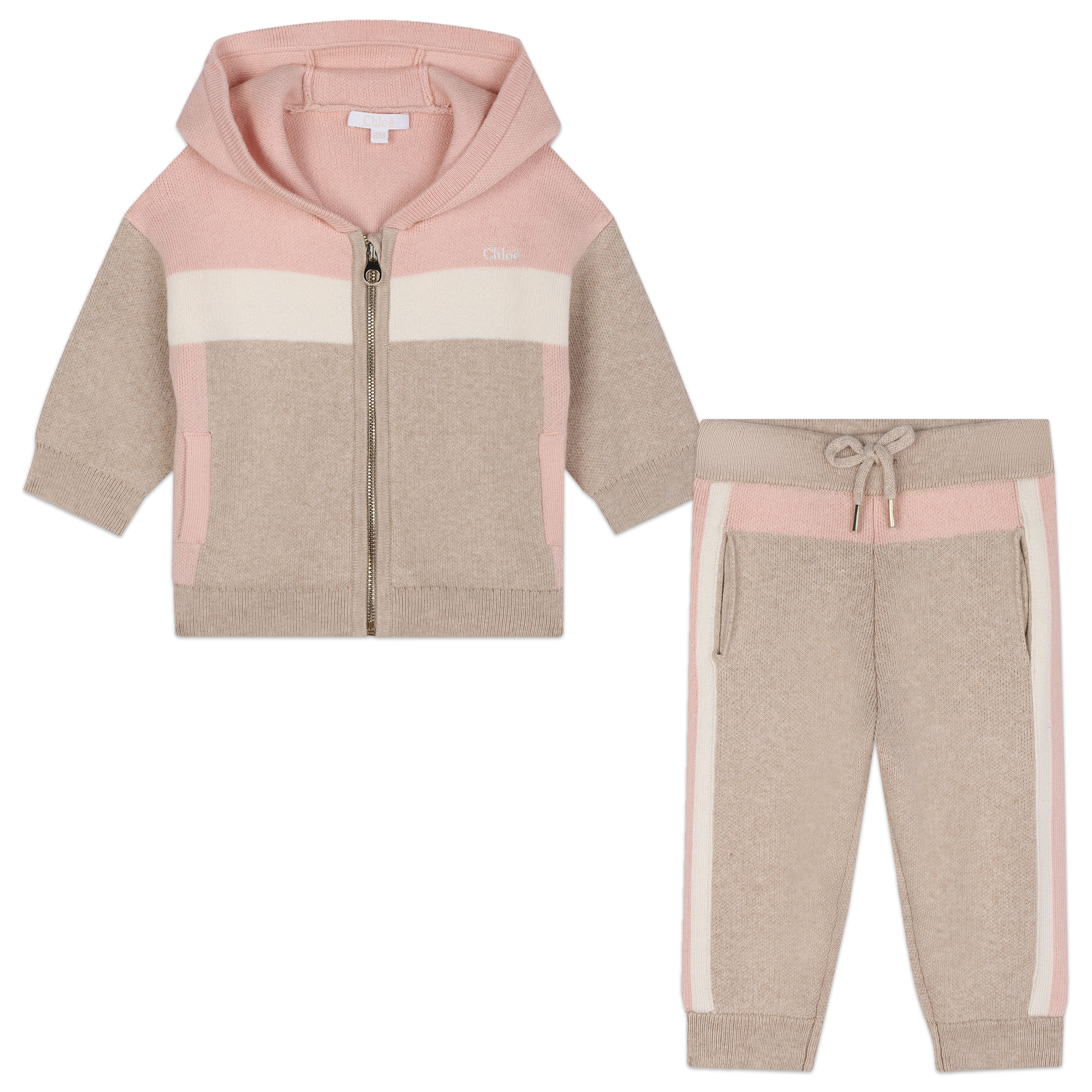 Ensemble tricolore en tricot CHLOE pour FILLE