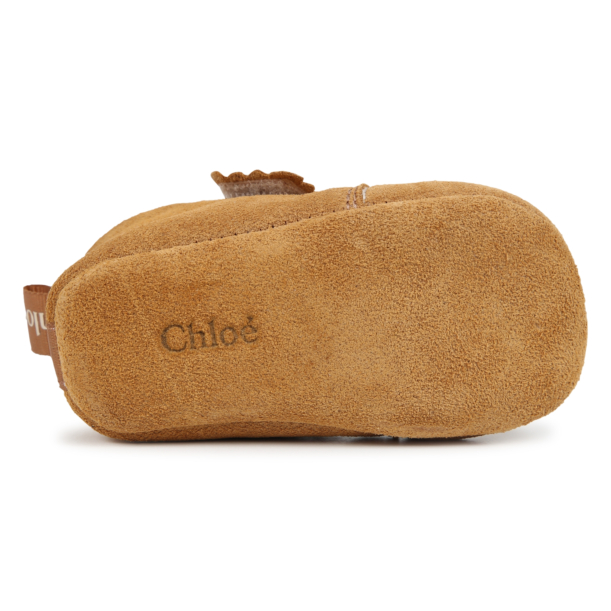 Leather hook-and-loop slippers CHLOE for GIRL