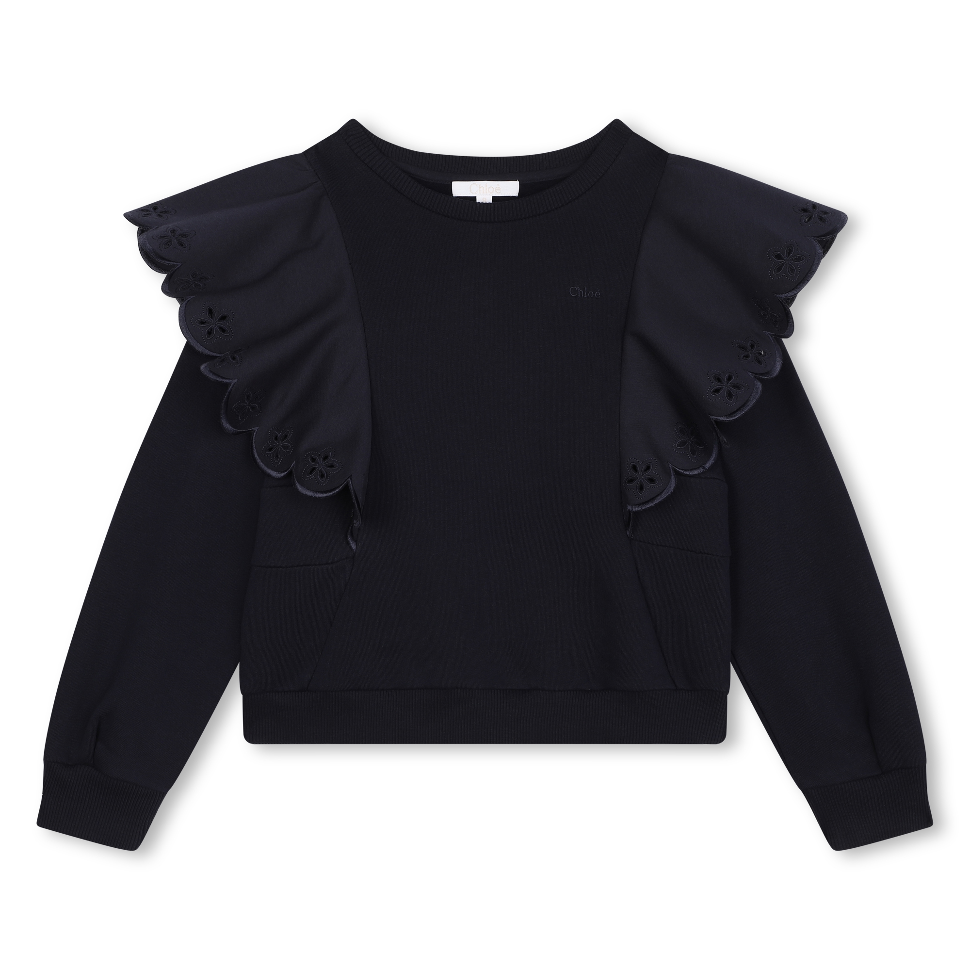 Frilled jersey sweatshirt CHLOE for GIRL