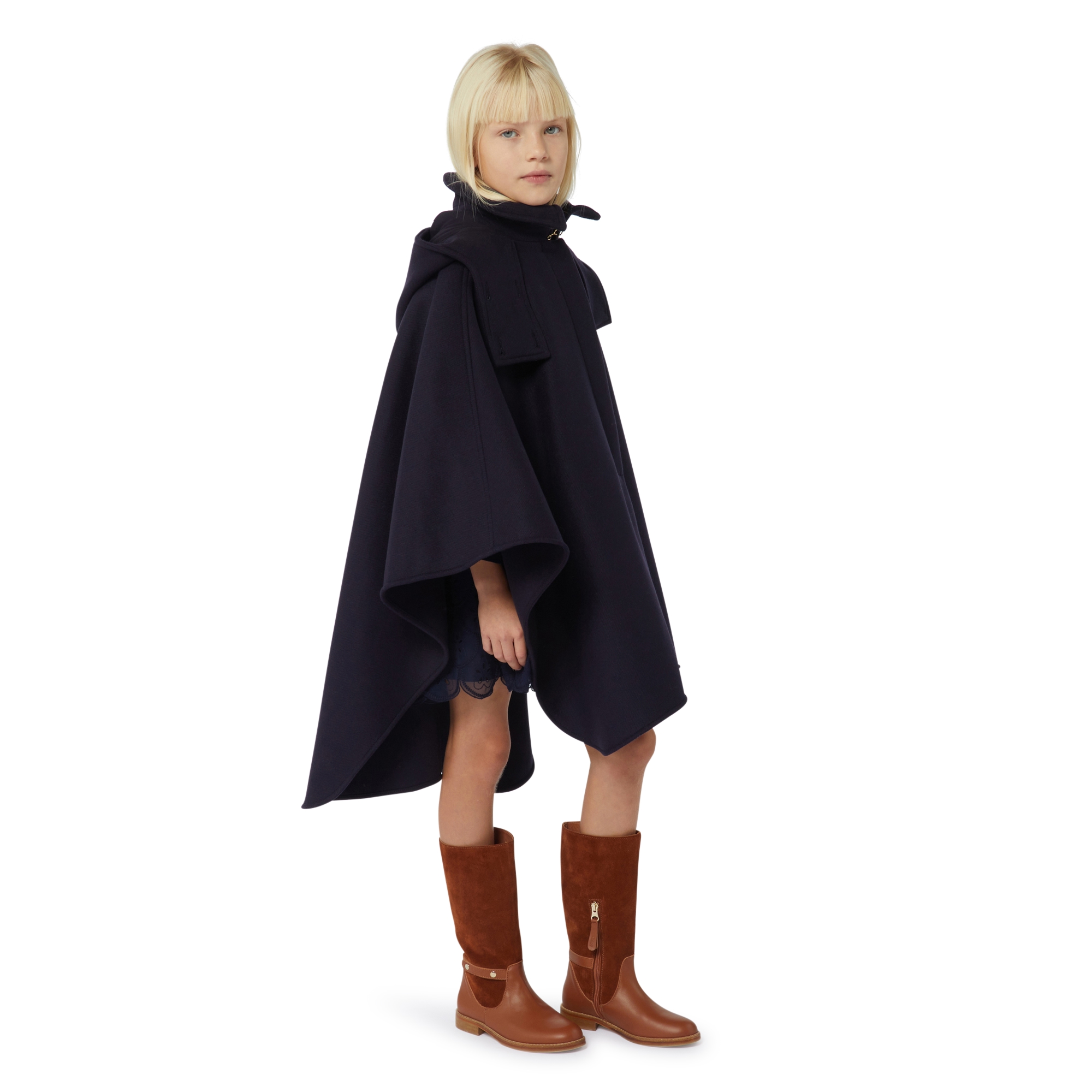 Poncho aus Wolle CHLOE Für MÄDCHEN