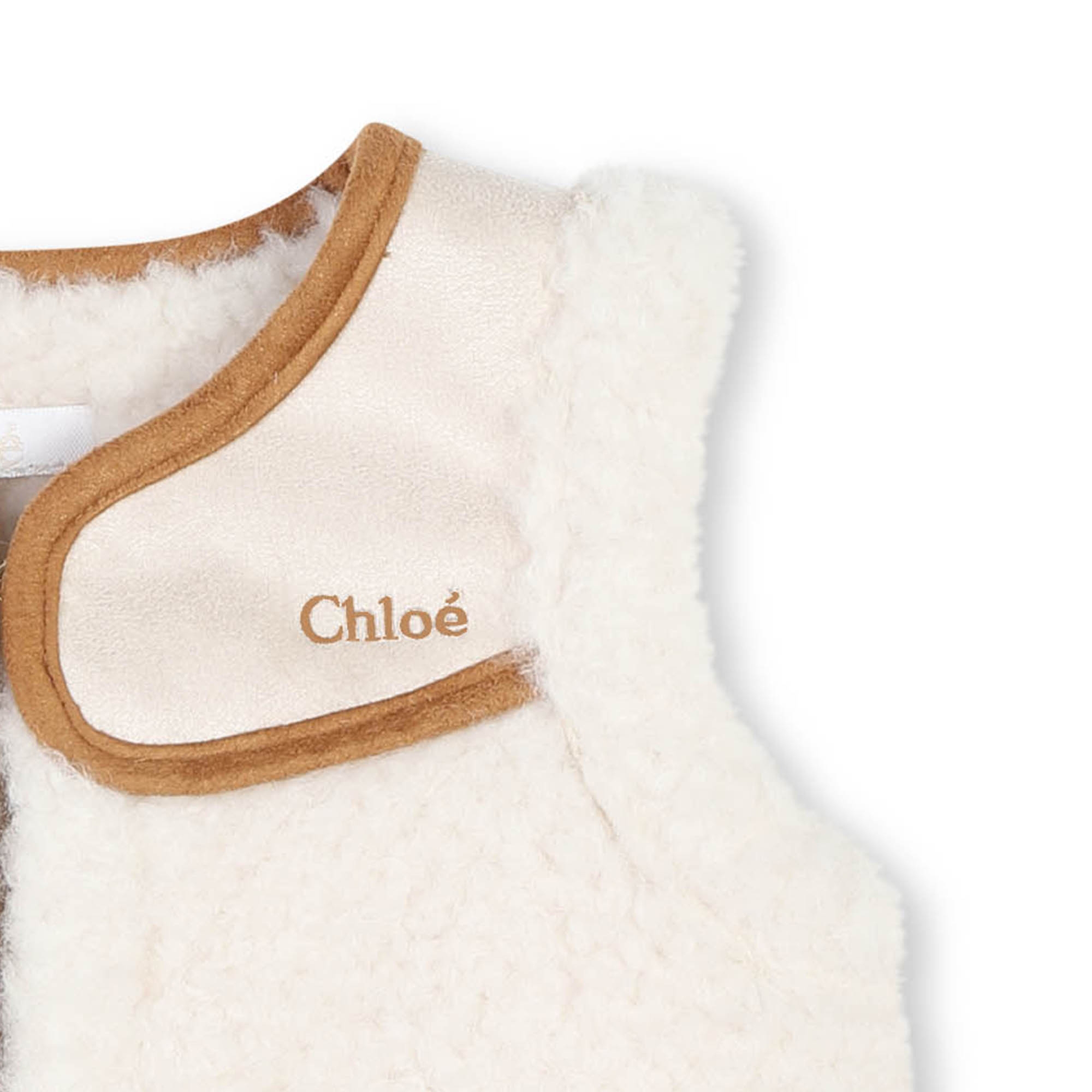 Fluffy sleeveless waistcoat CHLOE for GIRL