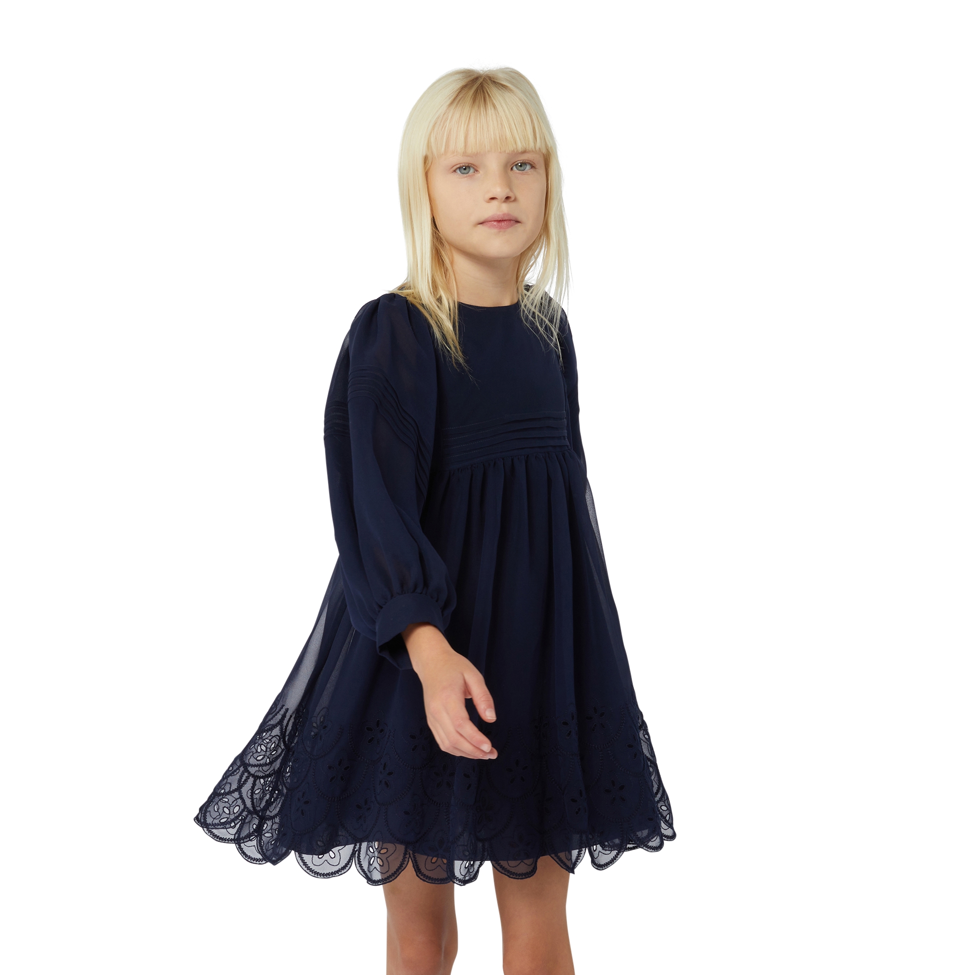 Festliches Kleid aus Seide CHLOE Für MÄDCHEN