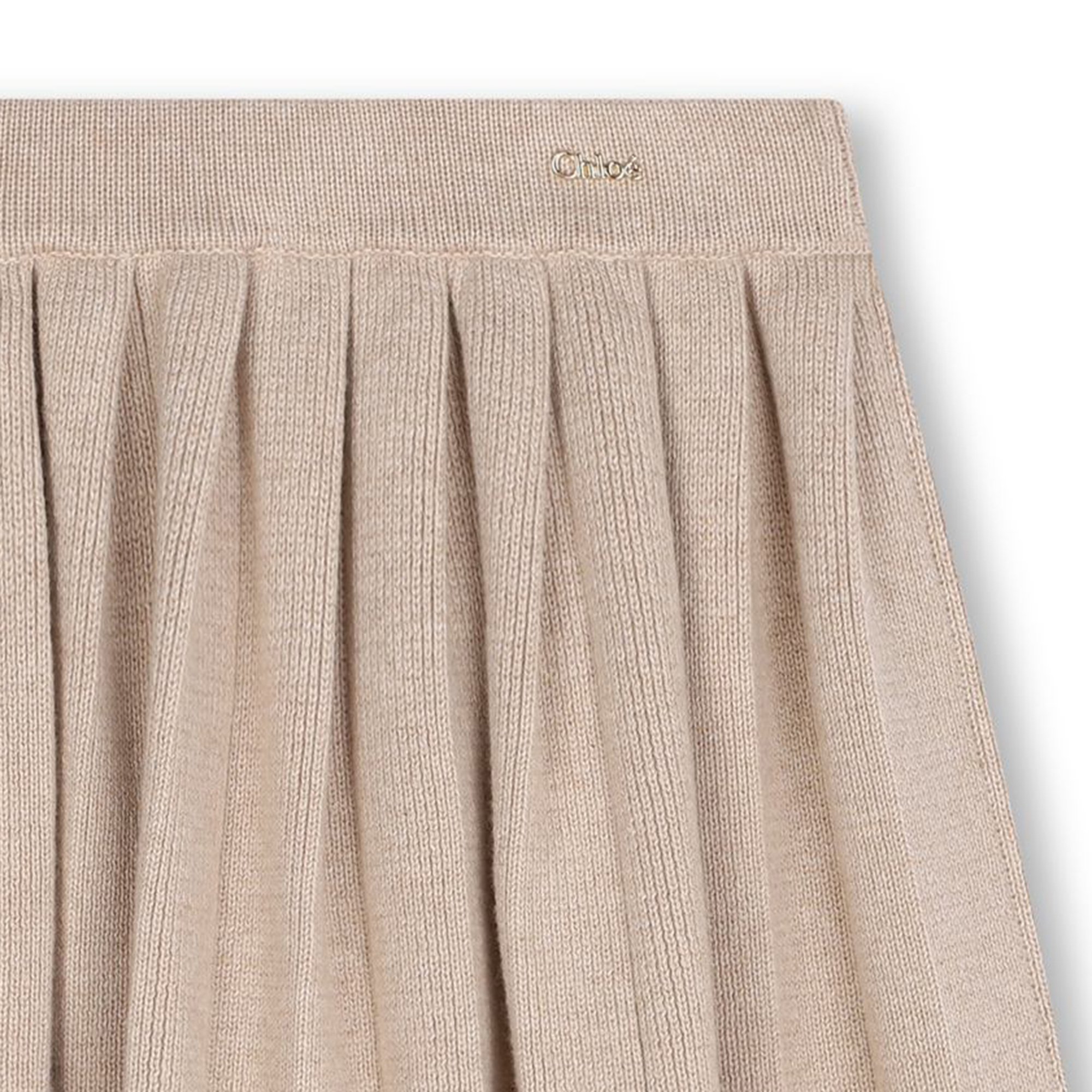 Pleated cotton and wool skirt CHLOE for GIRL