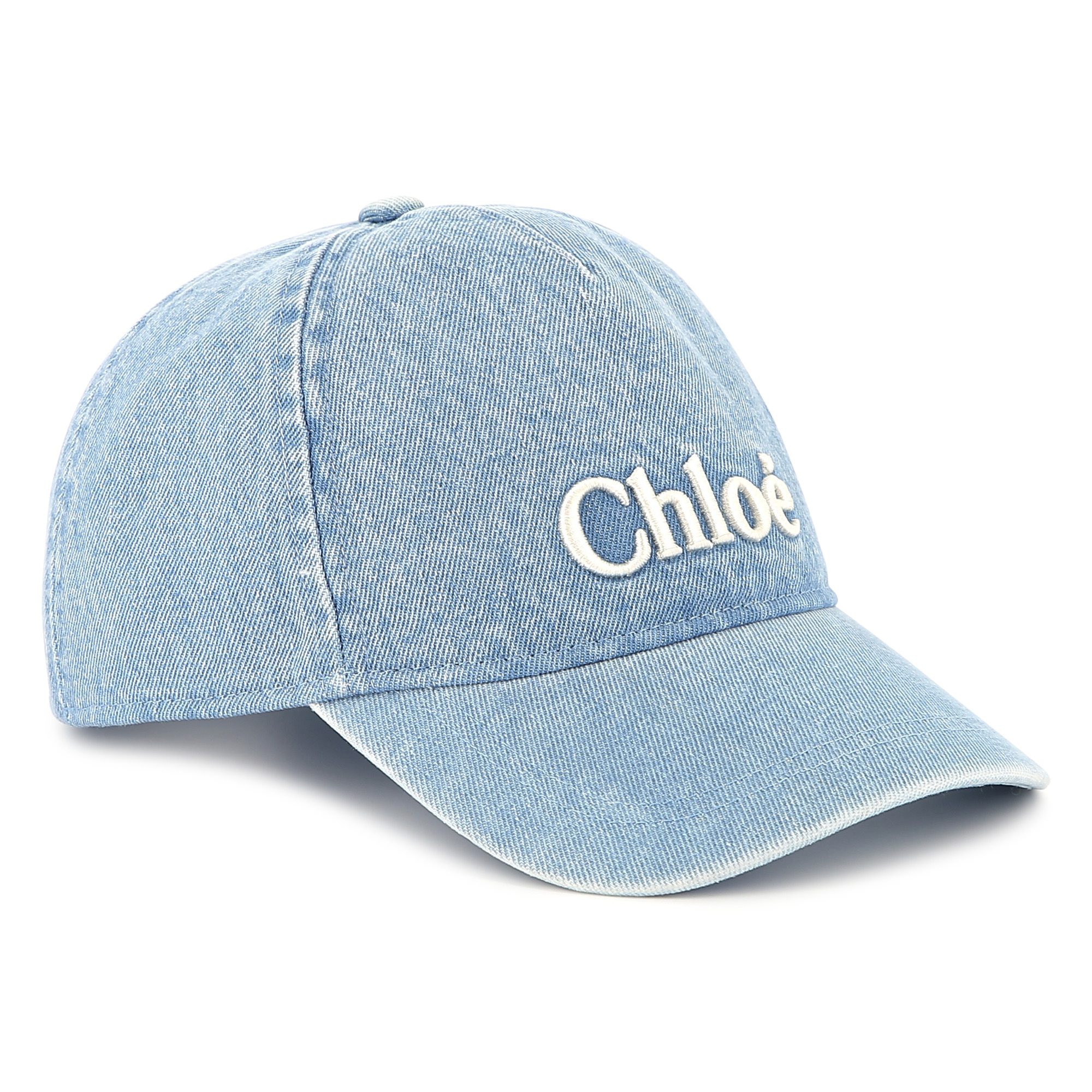 Embroidered denim baseball cap CHLOE for GIRL