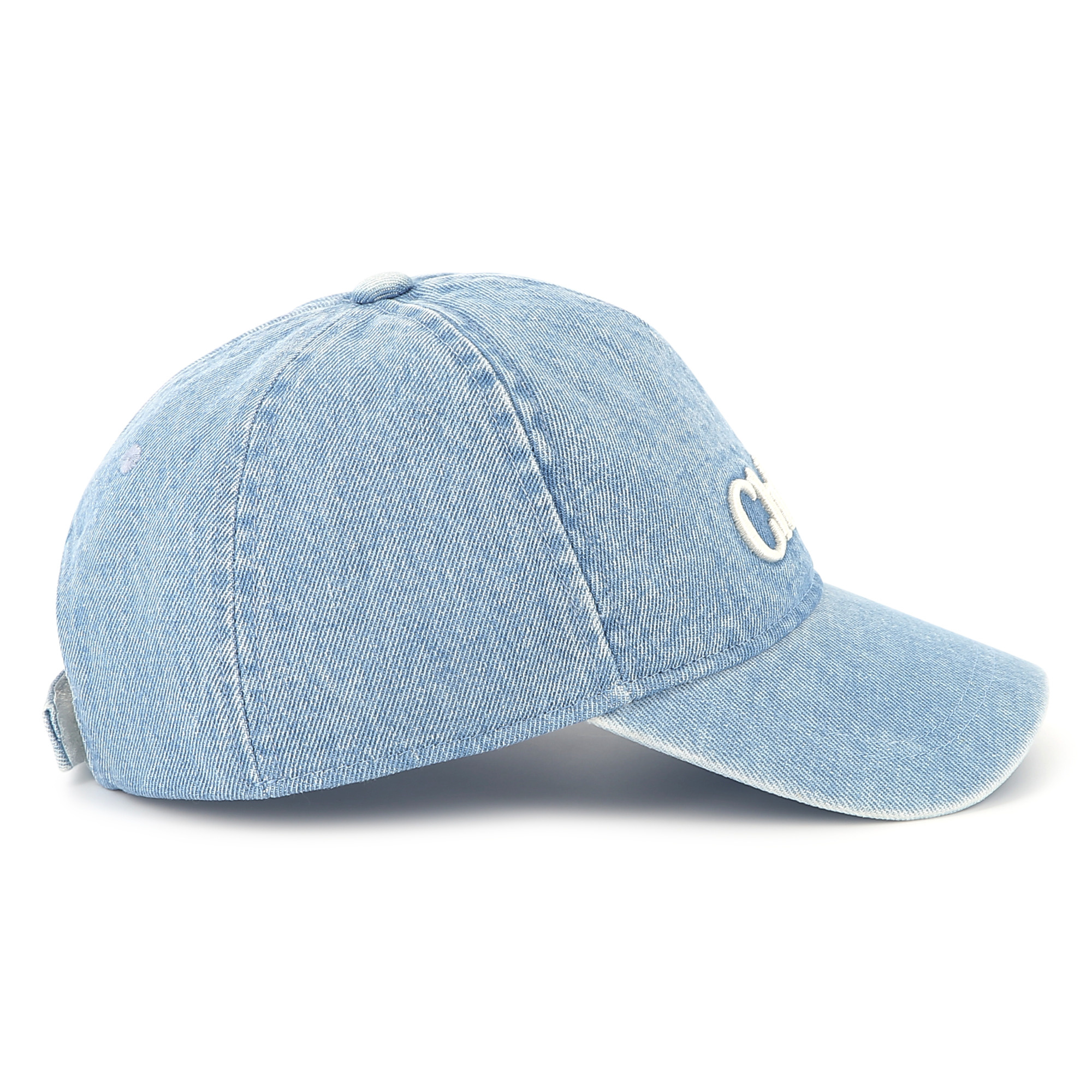 Embroidered denim baseball cap CHLOE for GIRL