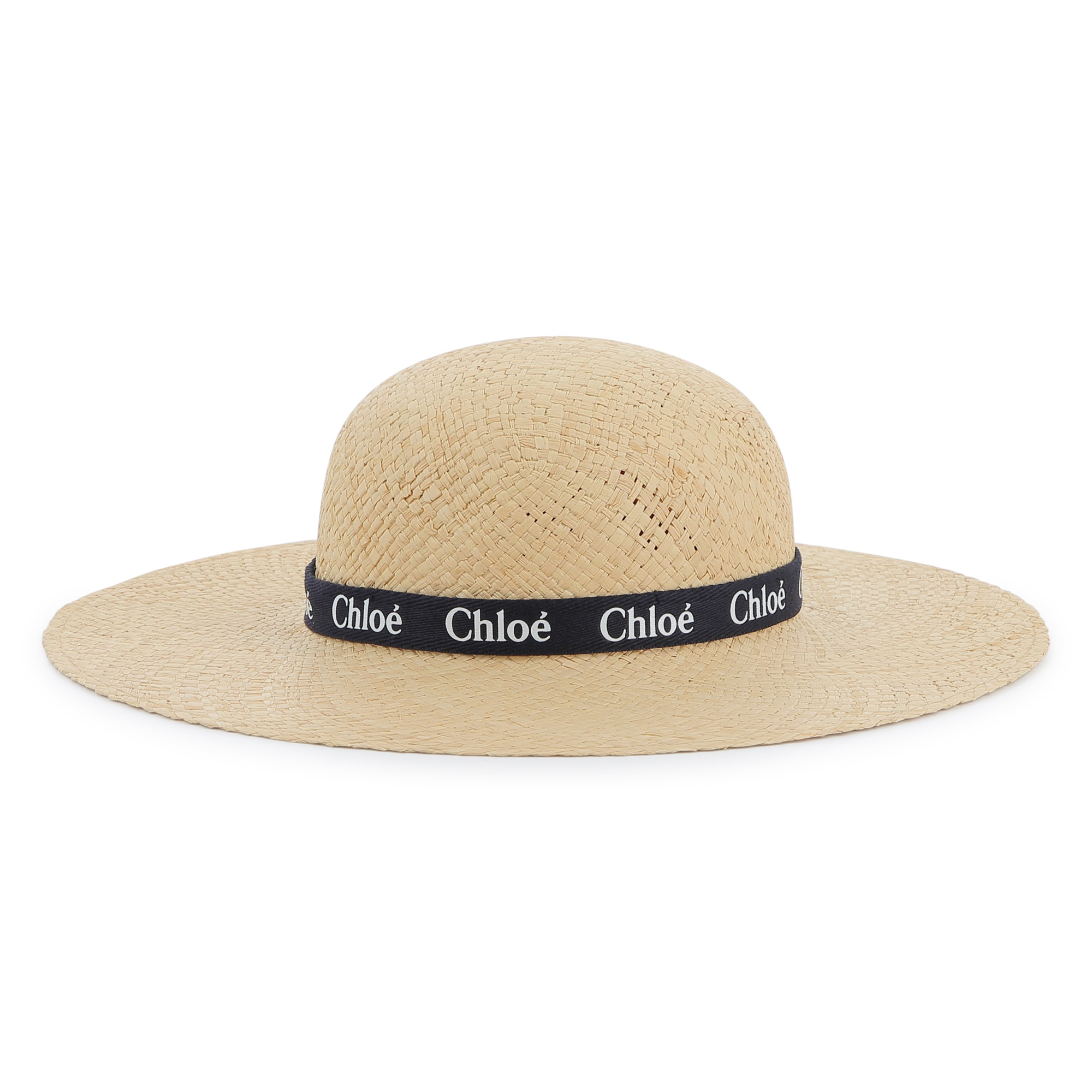 Logo raffia hat CHLOE for GIRL