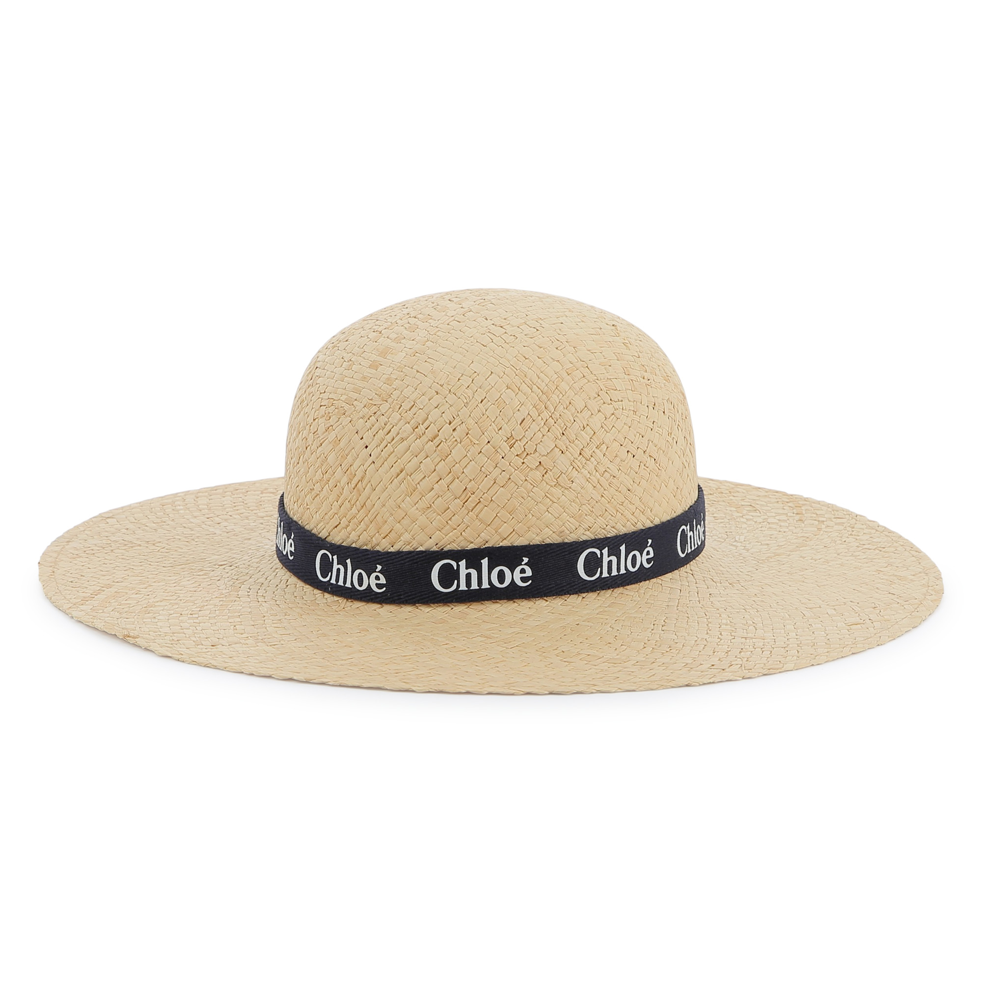 Logo raffia hat CHLOE for GIRL